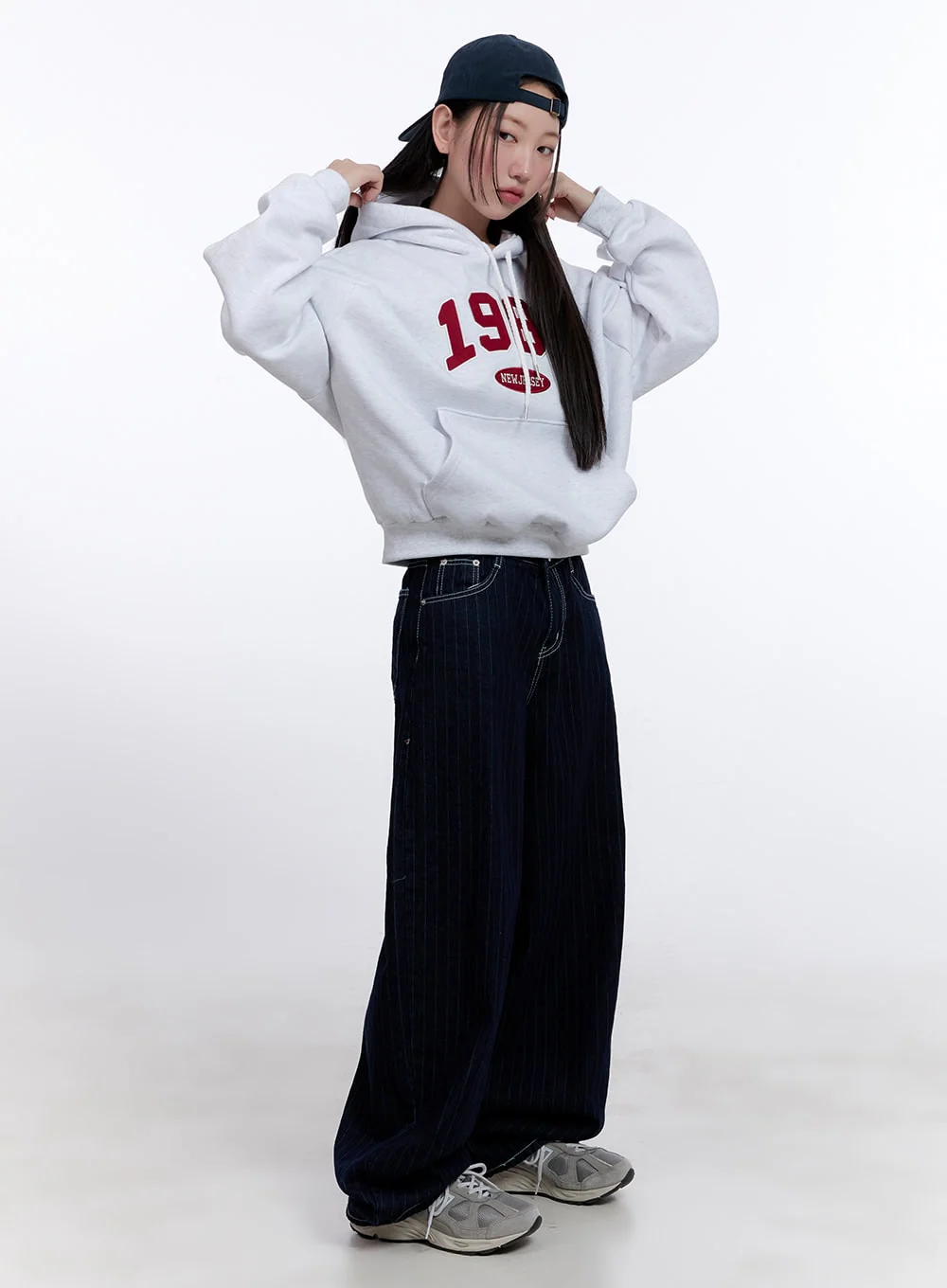 1986 Embroidered Hoodie CJ511 - Image 3