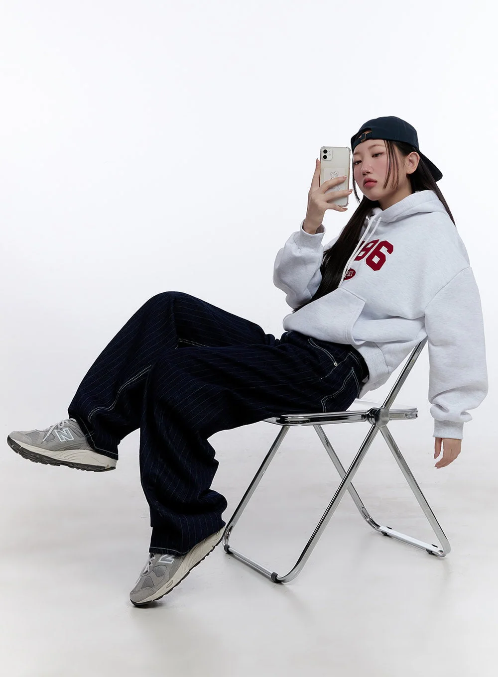 1986 Embroidered Hoodie CJ511 - Image 5
