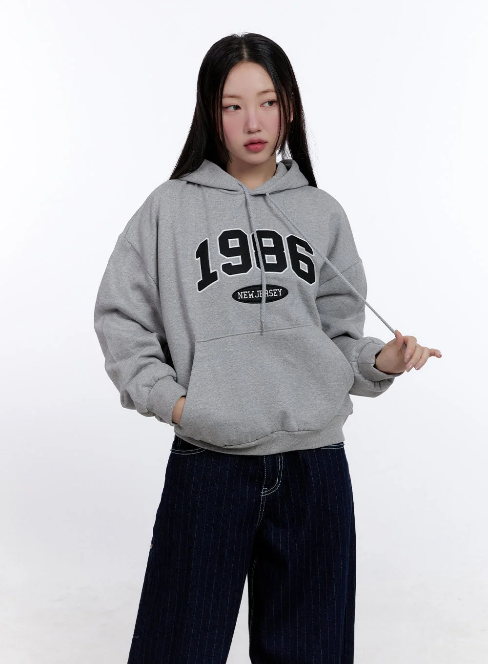 1986 Embroidered Hoodie CJ511 - Image 9