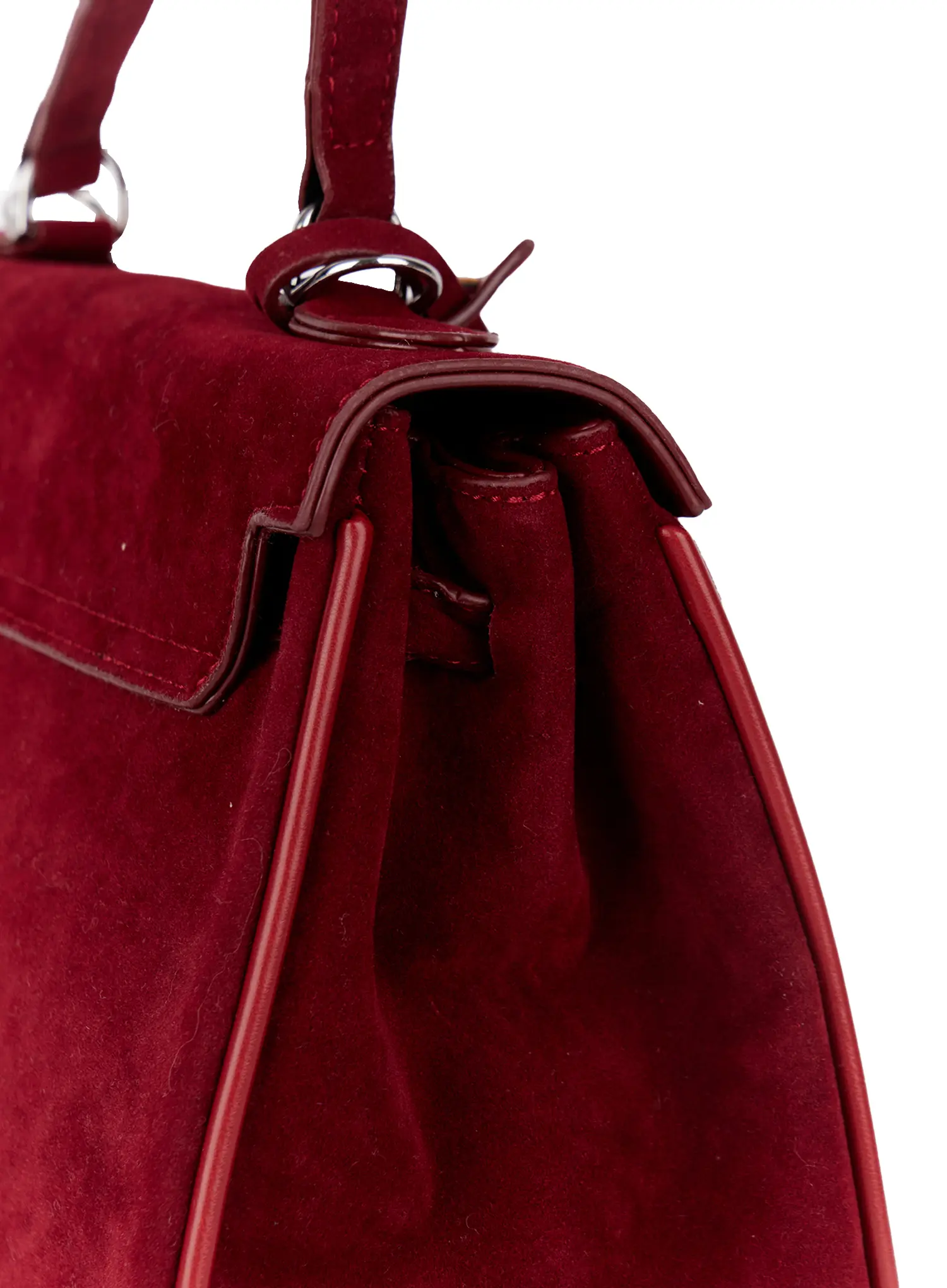 3-Way Suede Crossbody Bag CO521 - Image 9