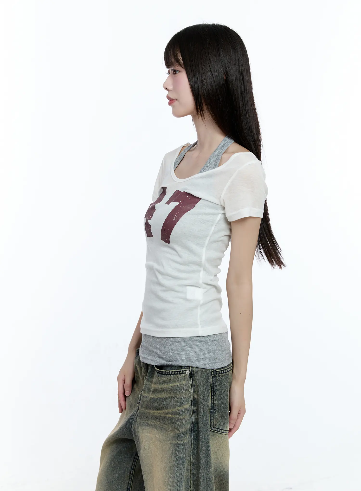 47 Graphic Loose-Fit T-Shirt CG507 - Image 5