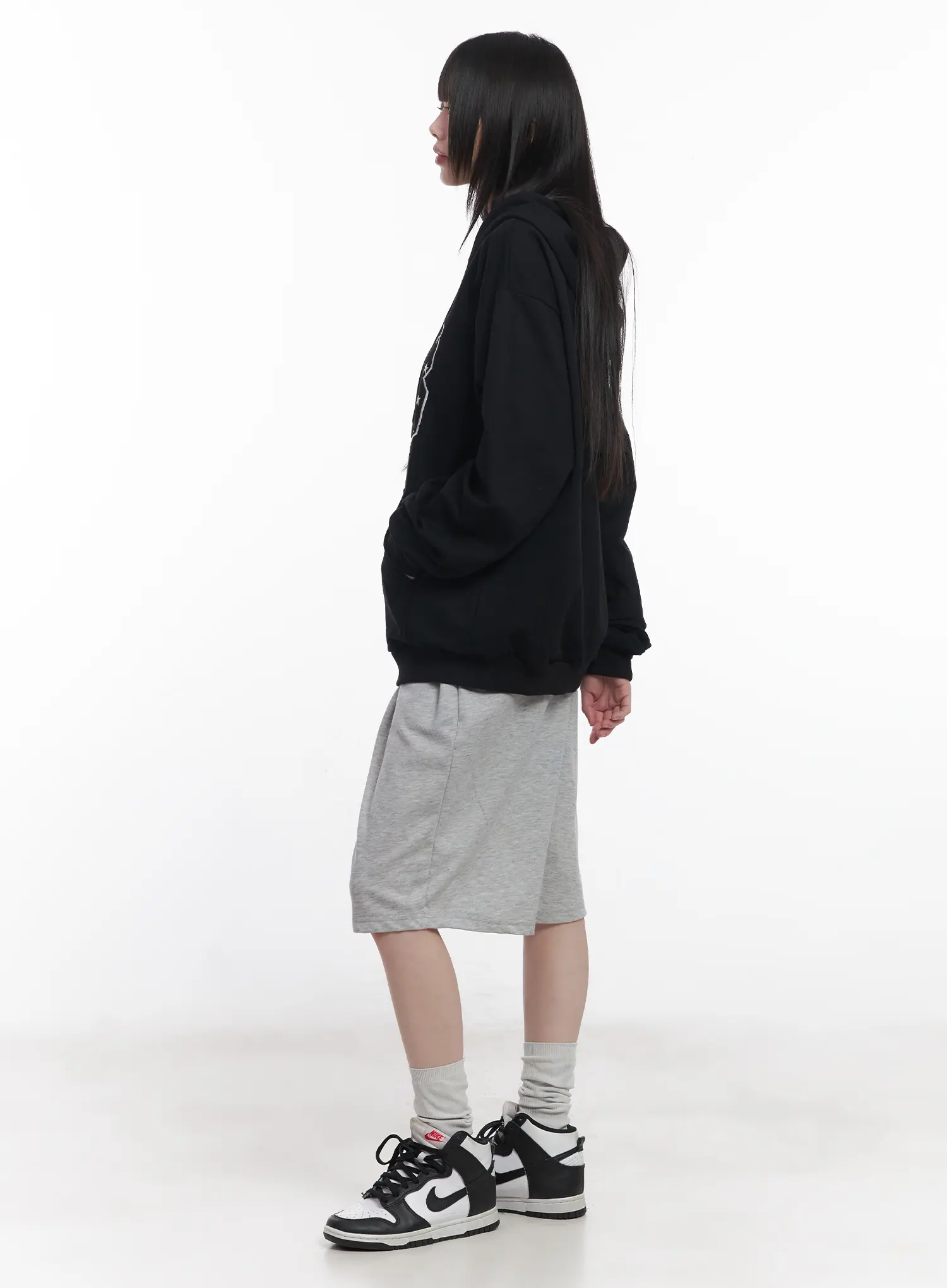 "88" Oversized Zip-Up Hoodie CU519 - Image 8