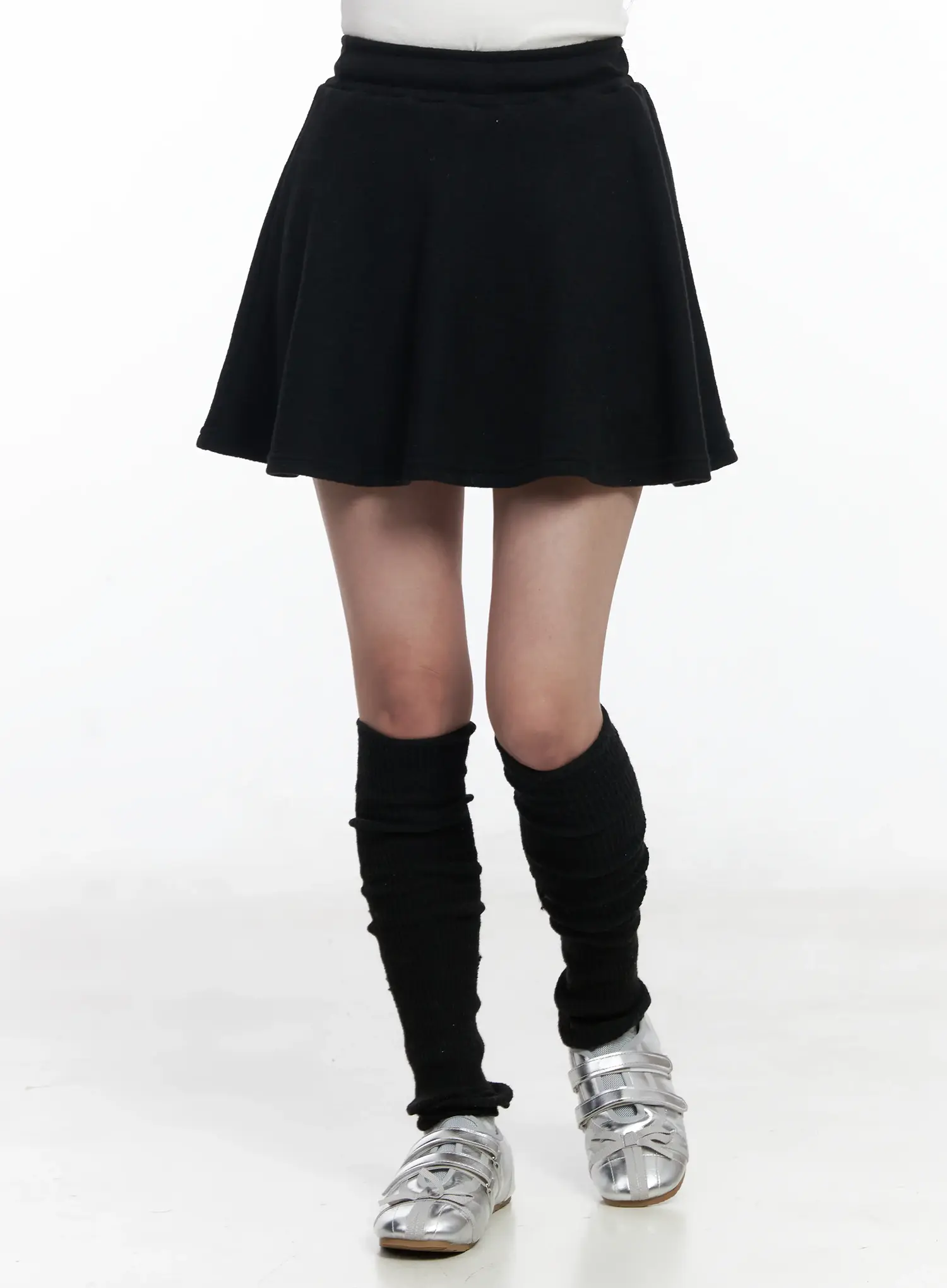A-Line Fleece-Lined Mini Skirt IJ529
