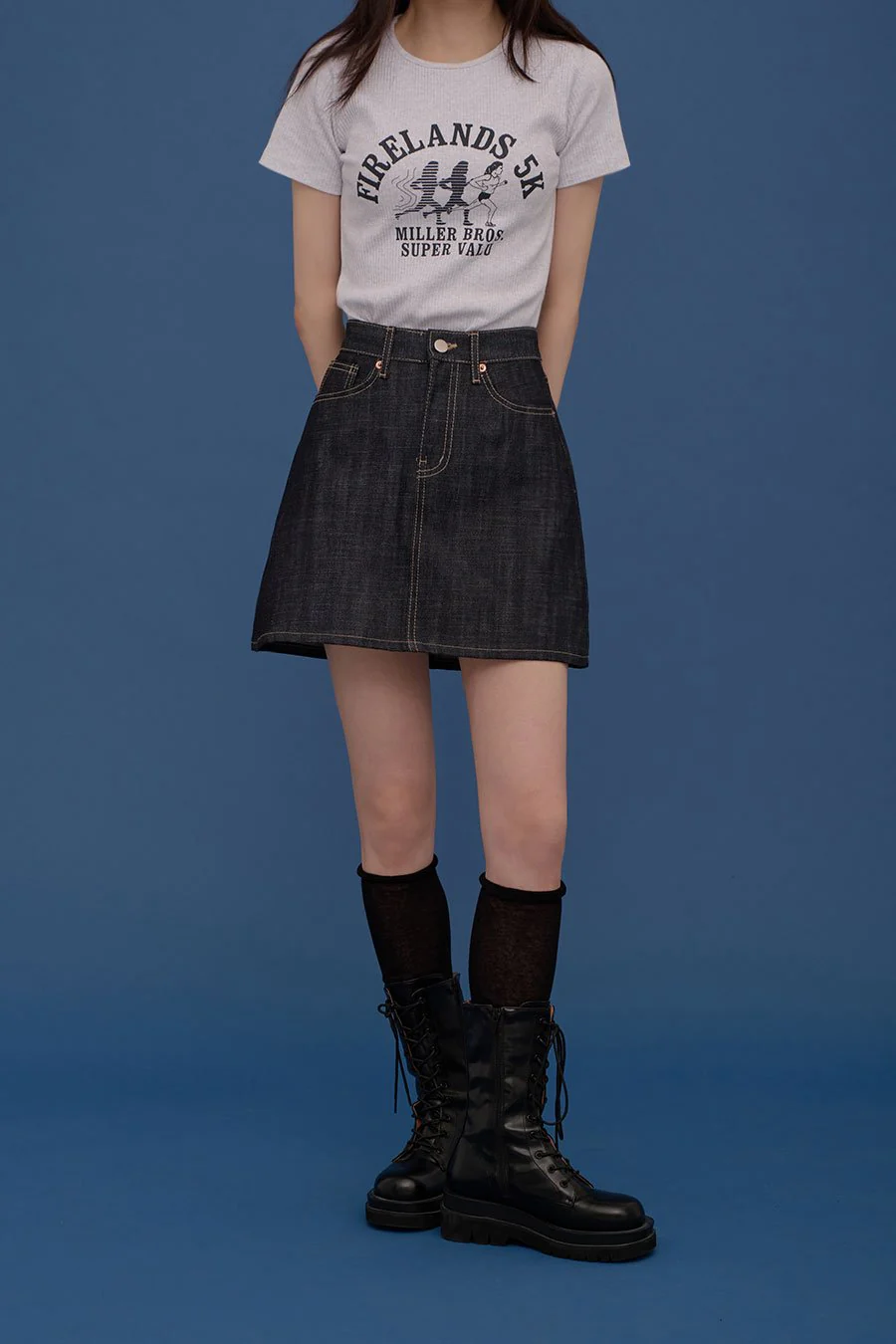 A-line Mini Skirt CA04 - Image 10