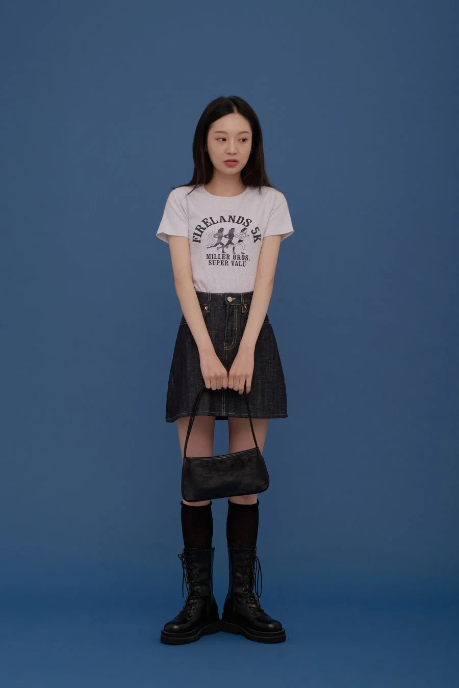 A-line Mini Skirt CA04 - Image 4