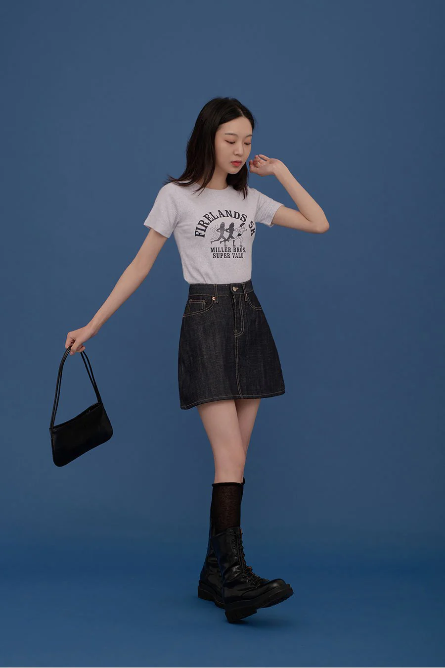 A-line Mini Skirt CA04 - Image 5