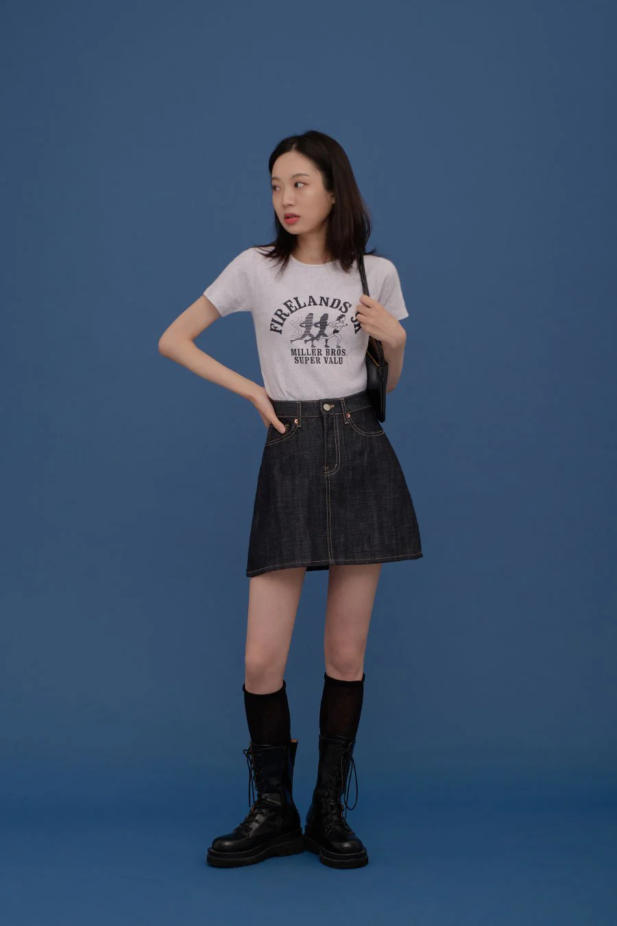 A-line Mini Skirt CA04 - Image 8