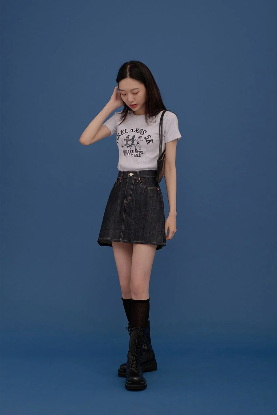 A-line Mini Skirt CA04 - Image 9