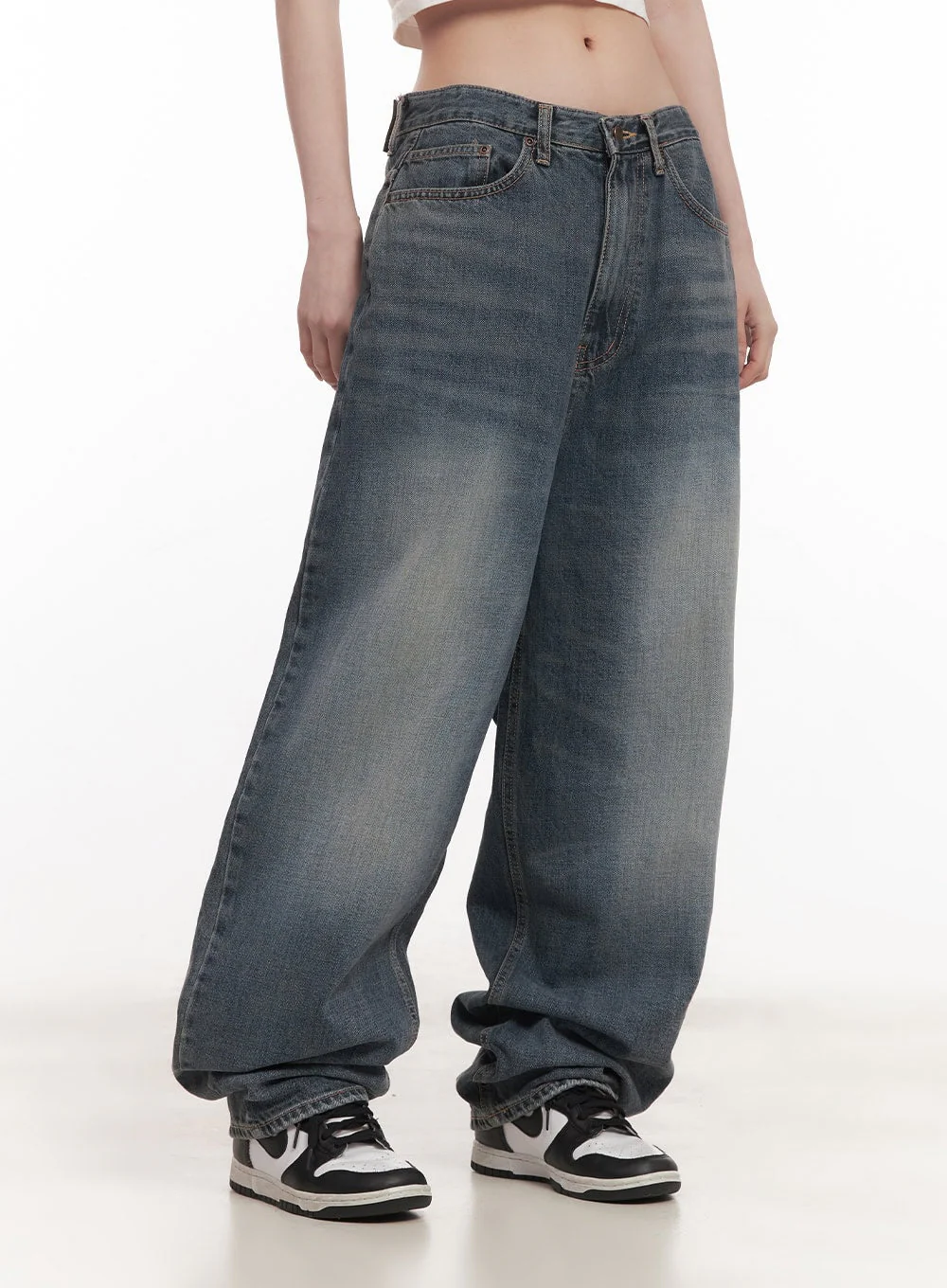 Abbie Washed Wide-Leg Jeans CM517 - Image 7