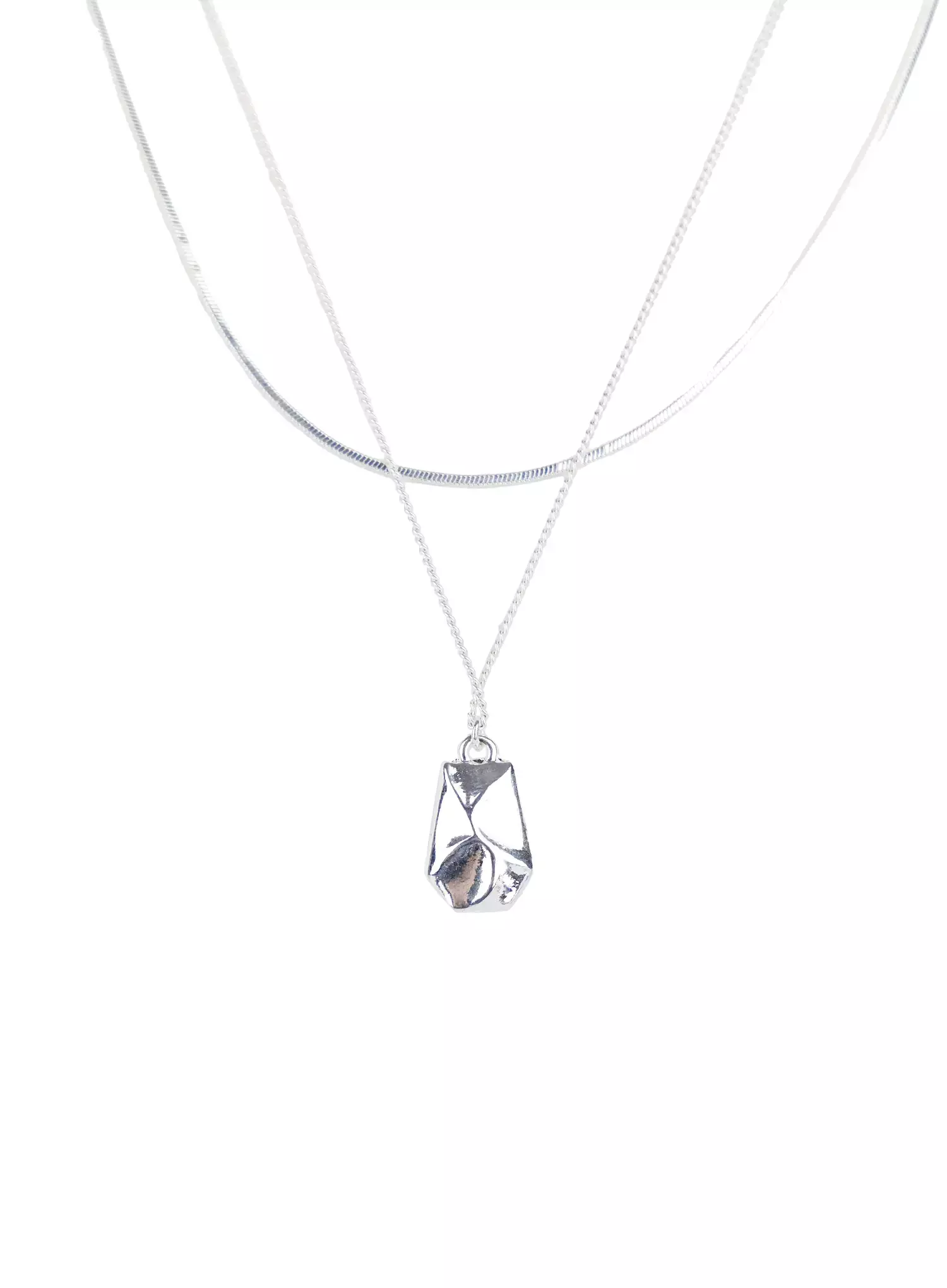 [ACC] Double-Layered Pendant Necklace IG507 - Image 7