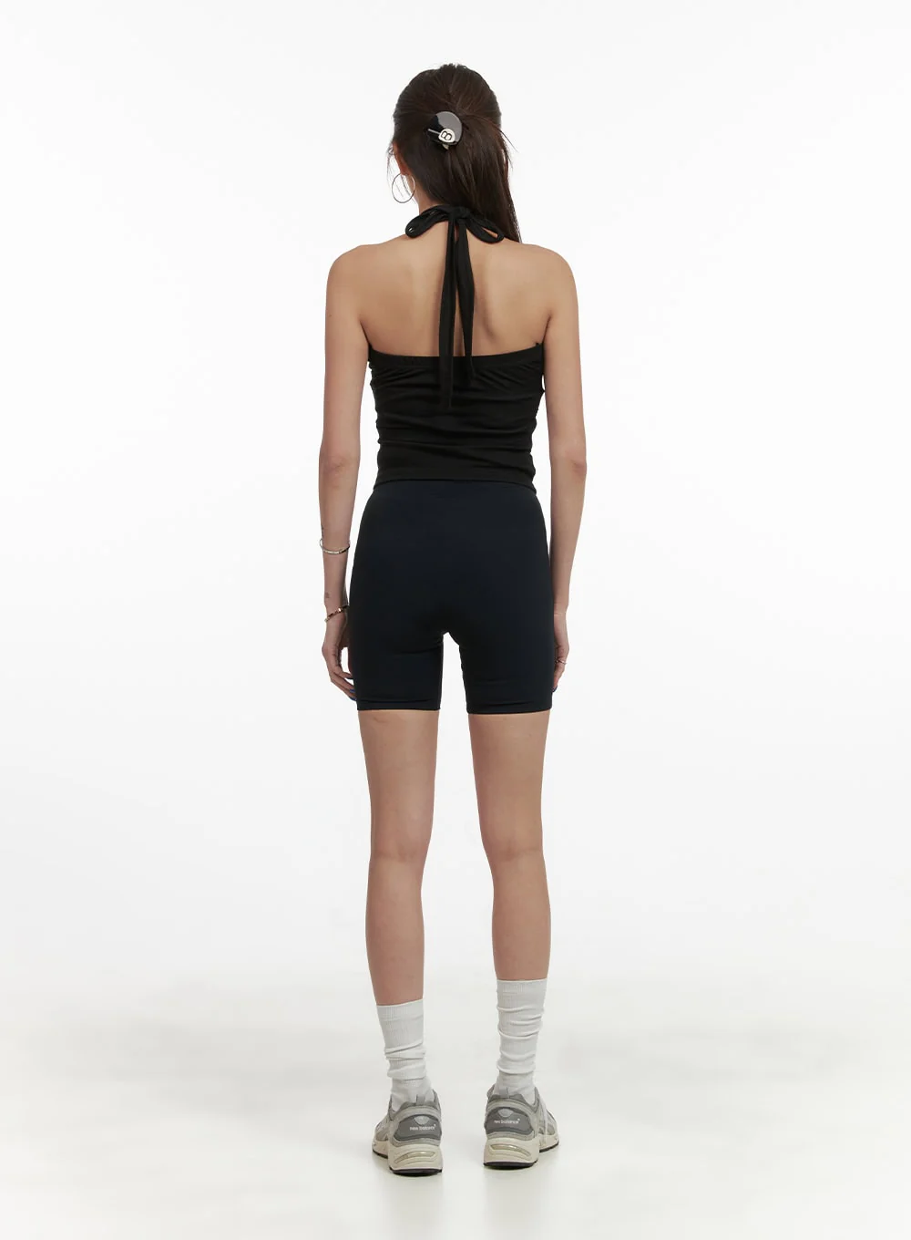 Activewear Solid Biker Shorts CY423 - Image 5