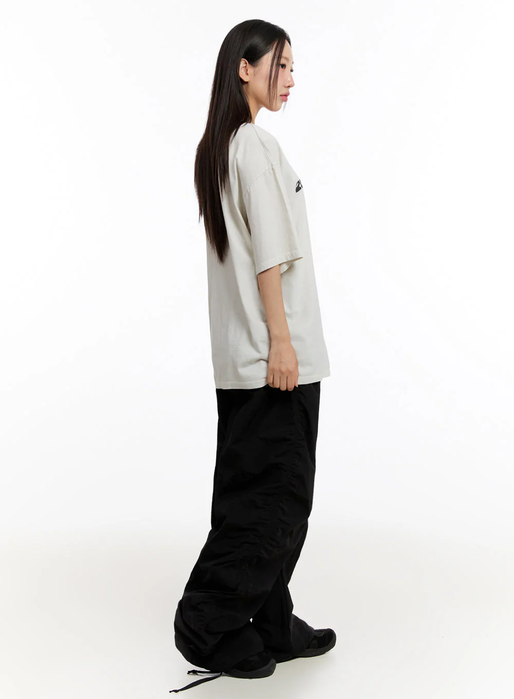 Adjustable Wide-Leg Nylon Pants IU509 - Image 15