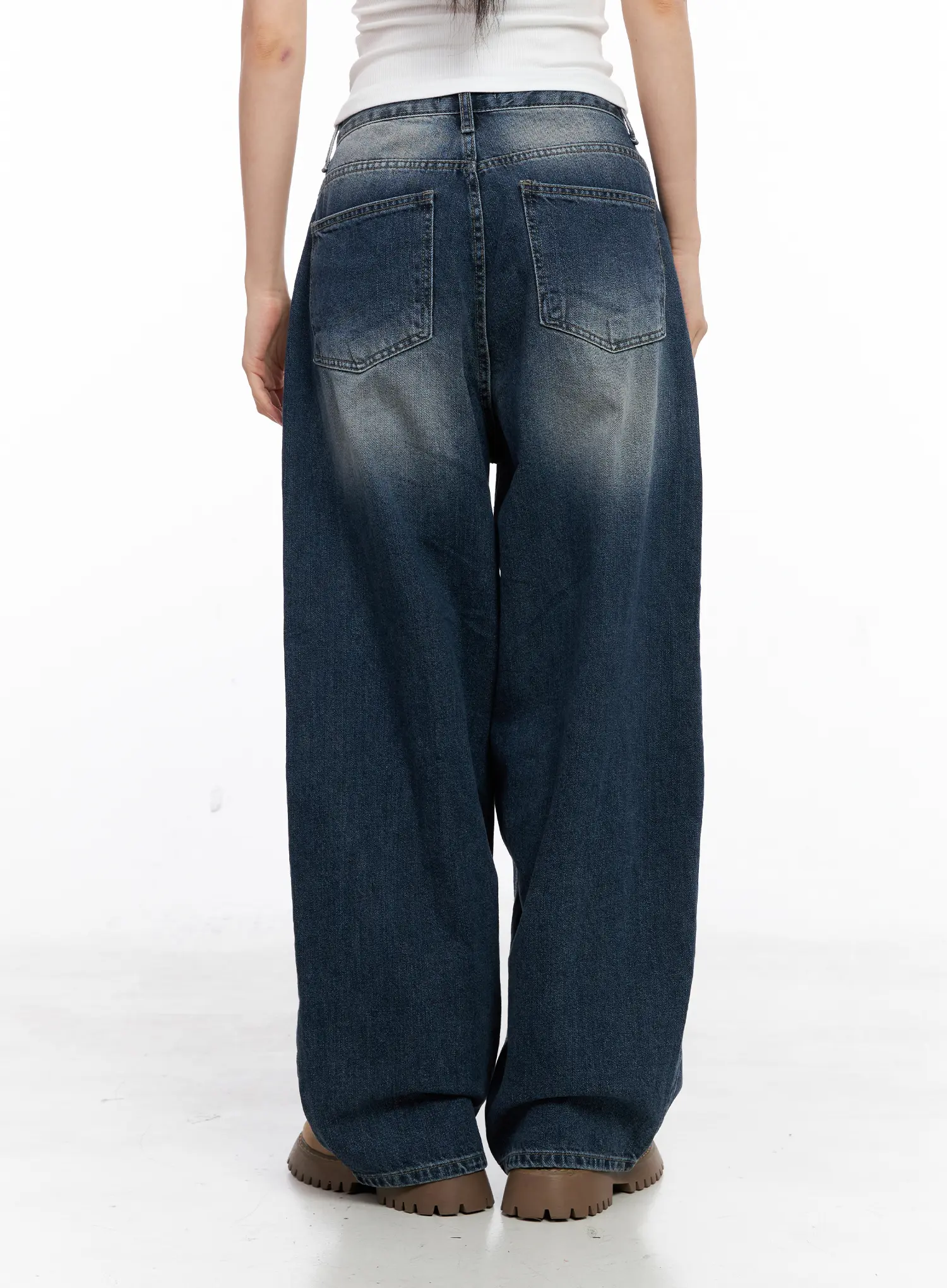 Aisha Washed Baggy Jeans CC1109 - Image 6