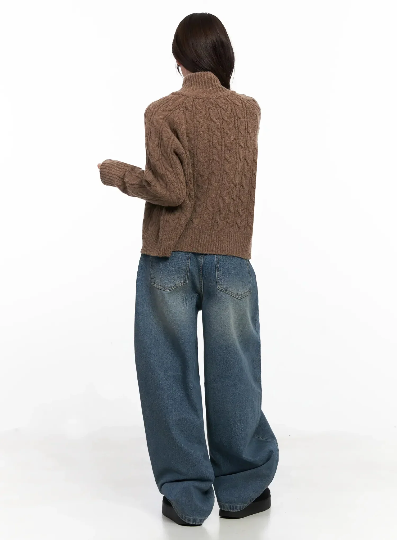 Alani Vintage Wash Wide-Leg Jeans IN525 - Image 13