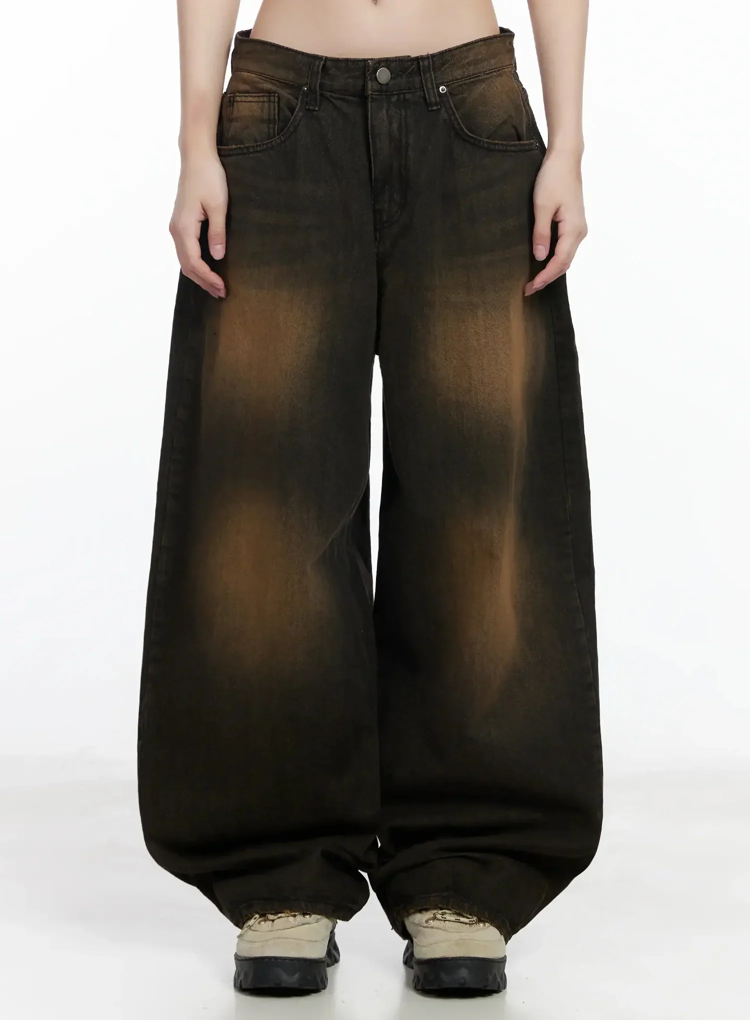 Alayna Vintage Wash Baggy Jeans IM502