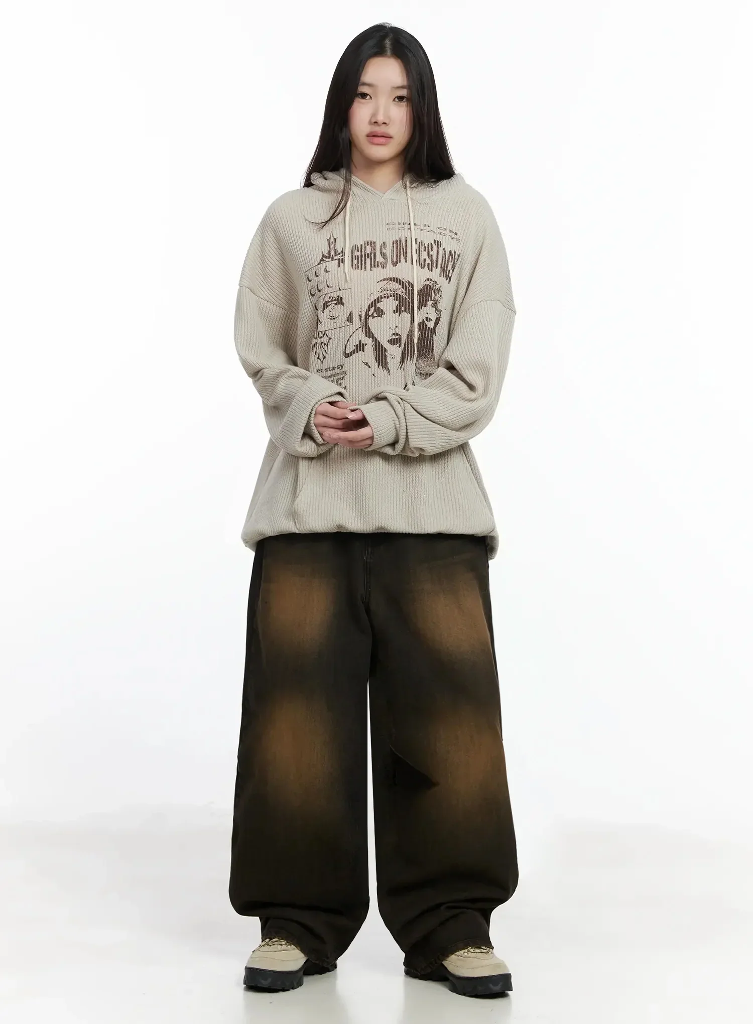 Alayna Vintage Wash Baggy Jeans IM502 - Image 6