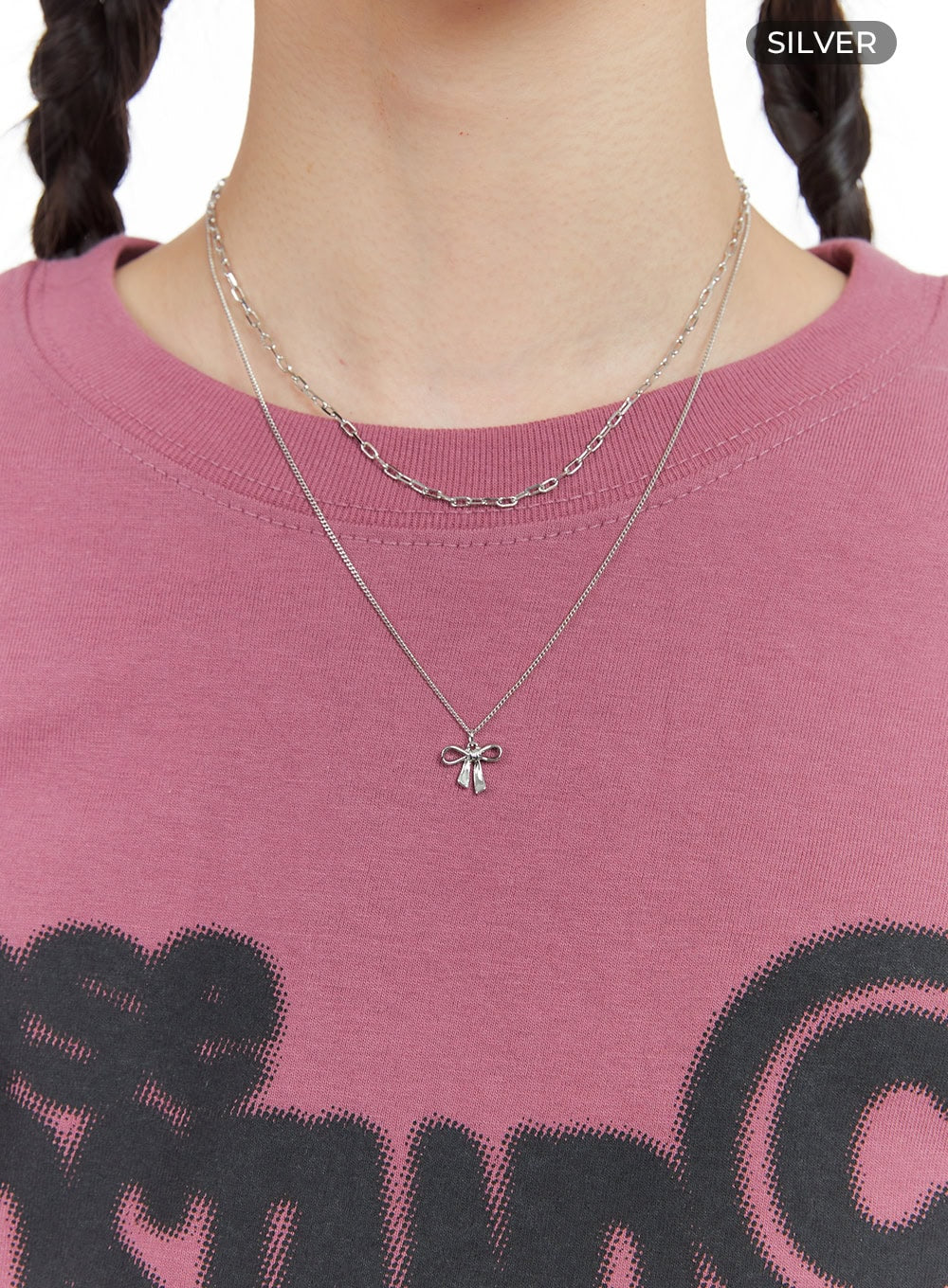 Alio Two Line Necklace IG406 - Image 5