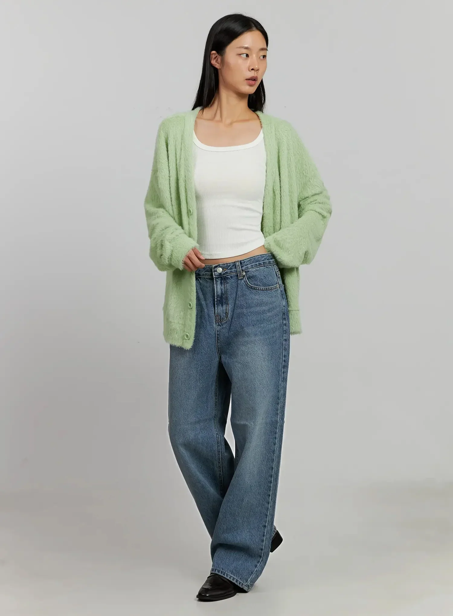 Alpaca Knit Cardigan IJ505 - Image 13