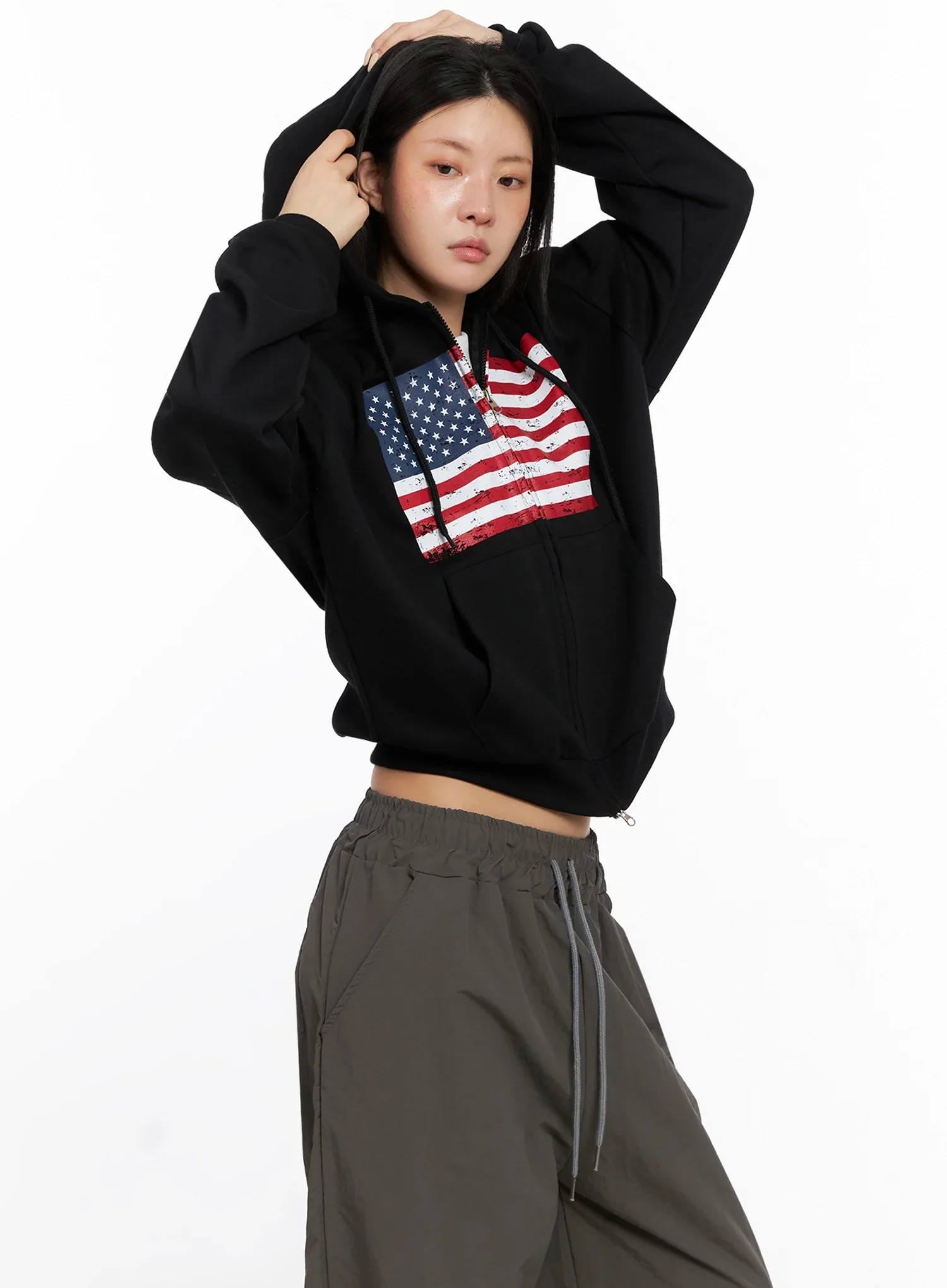 American Flag Zip-Up Hoodie IS515 - Image 10