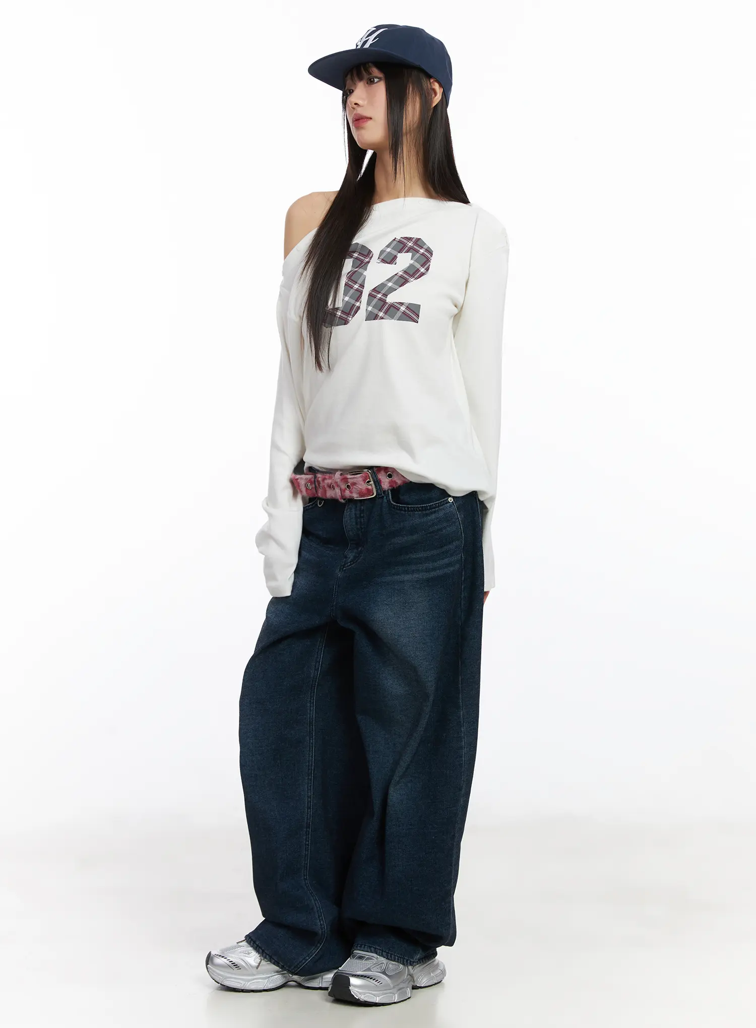 Amina Wide Leg Fleece Jeans CD522