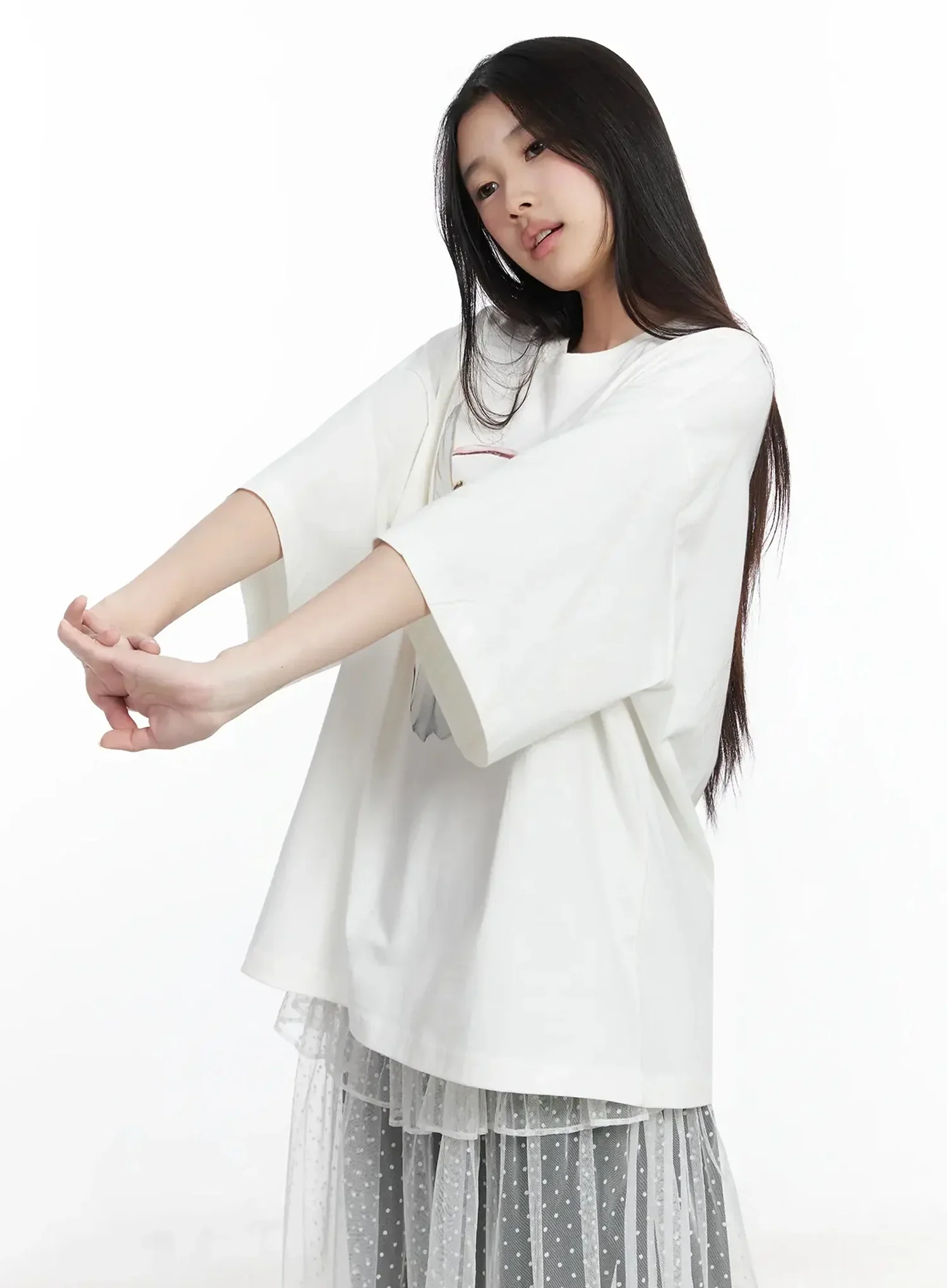 Angel Graphic Oversized T-Shirt IM506 - Image 7