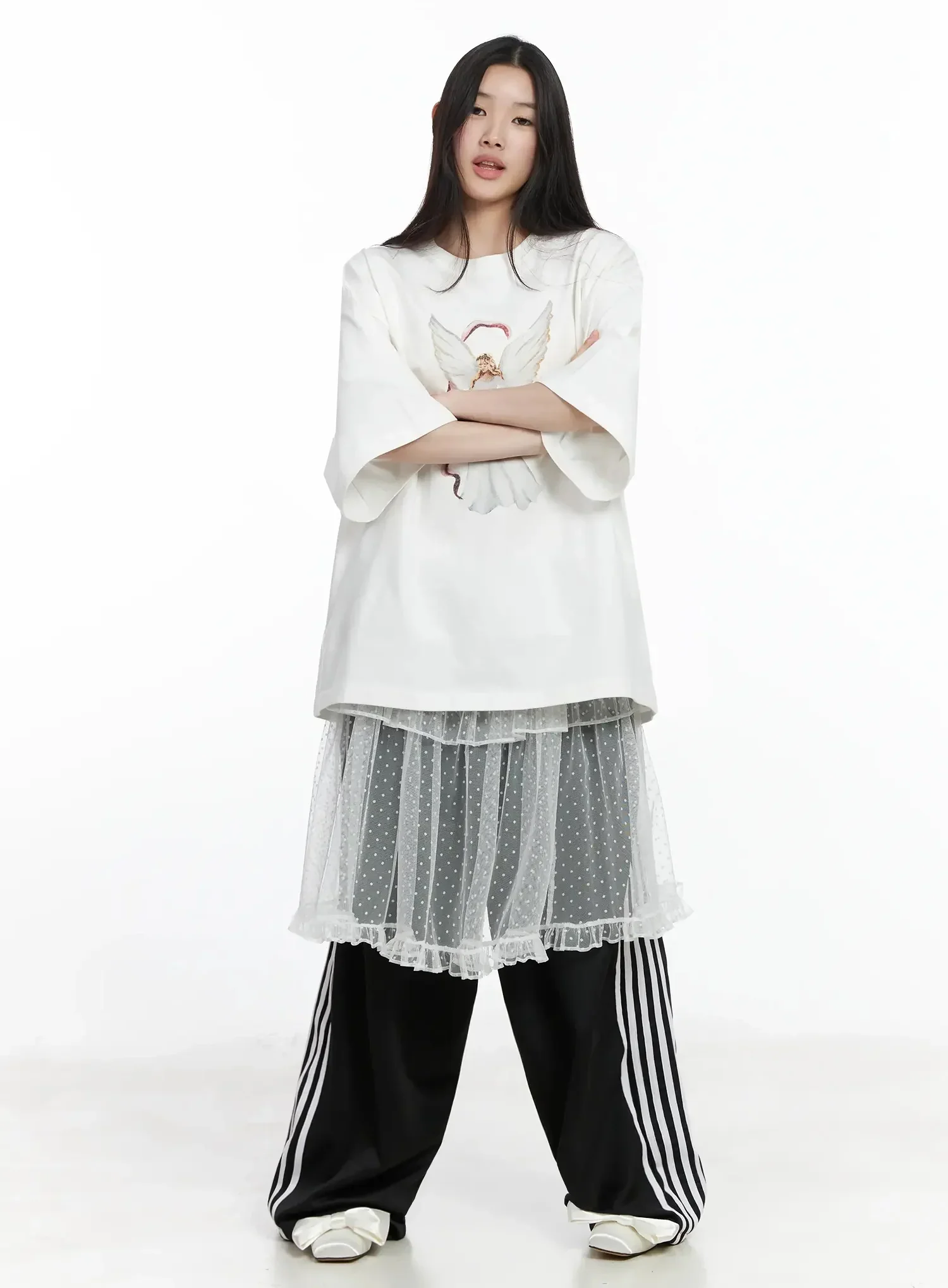 Angel Graphic Oversized T-Shirt IM506 - Image 8