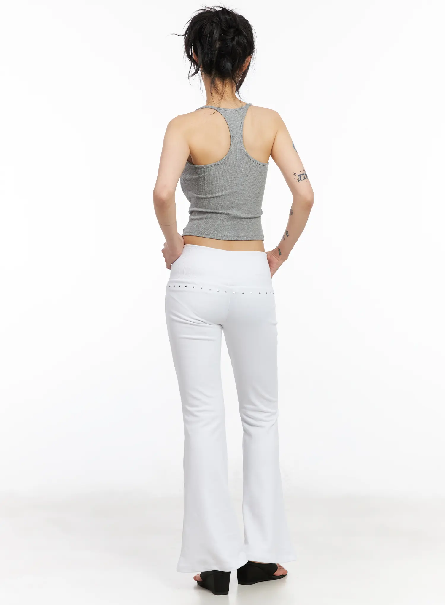 Angelic Studded Bootcut Leggings CM517 - Image 8