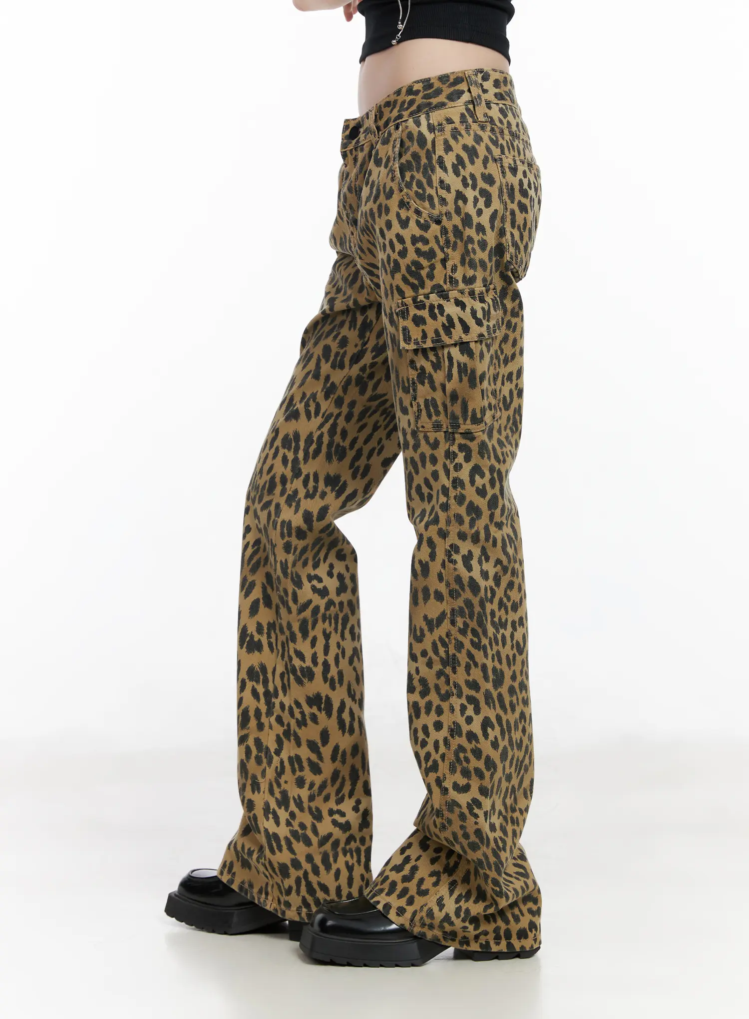 Animal Print Bootcut Pants CM526 - Image 4