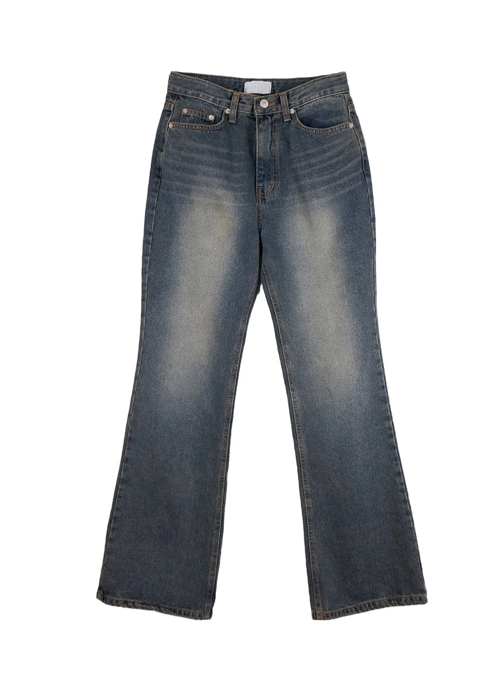 Asher Slimline Washed Bootcut Jeans ID402 - Image 12