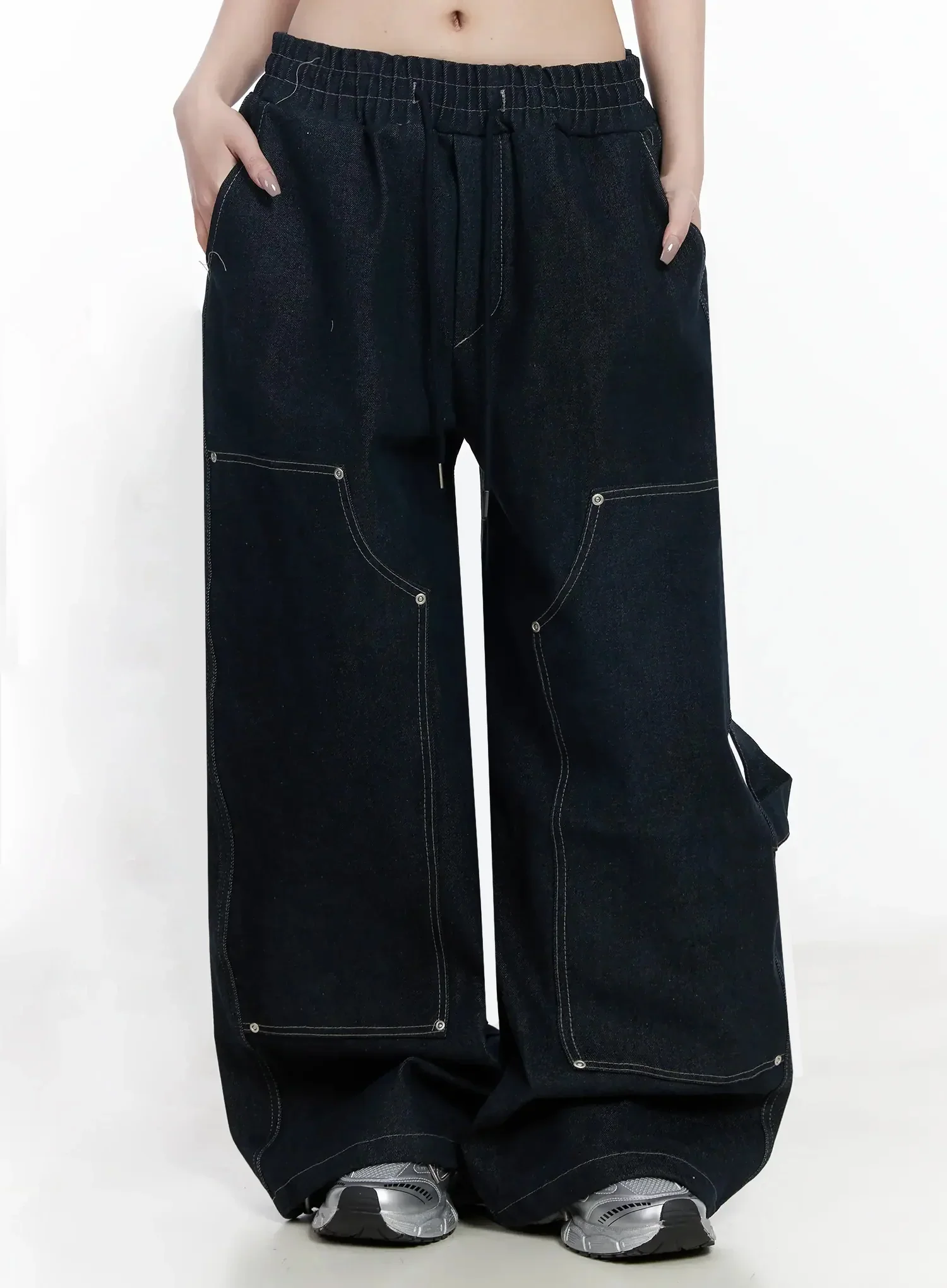 Ashlyn Carpenter Wide-Leg Jeans IJ528 - Image 10