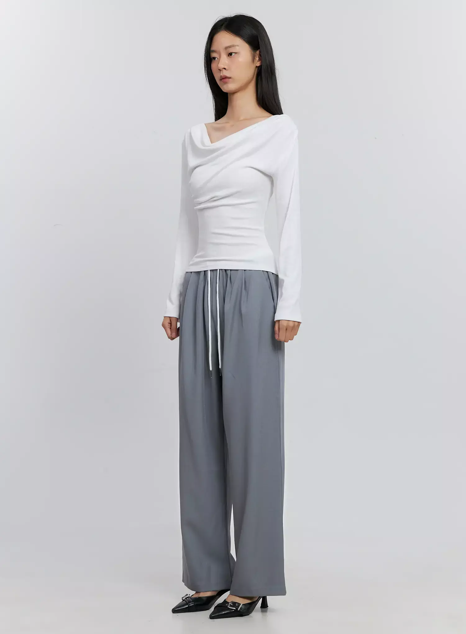 Asymmetric Long Sleeve Top IS516 - Image 23