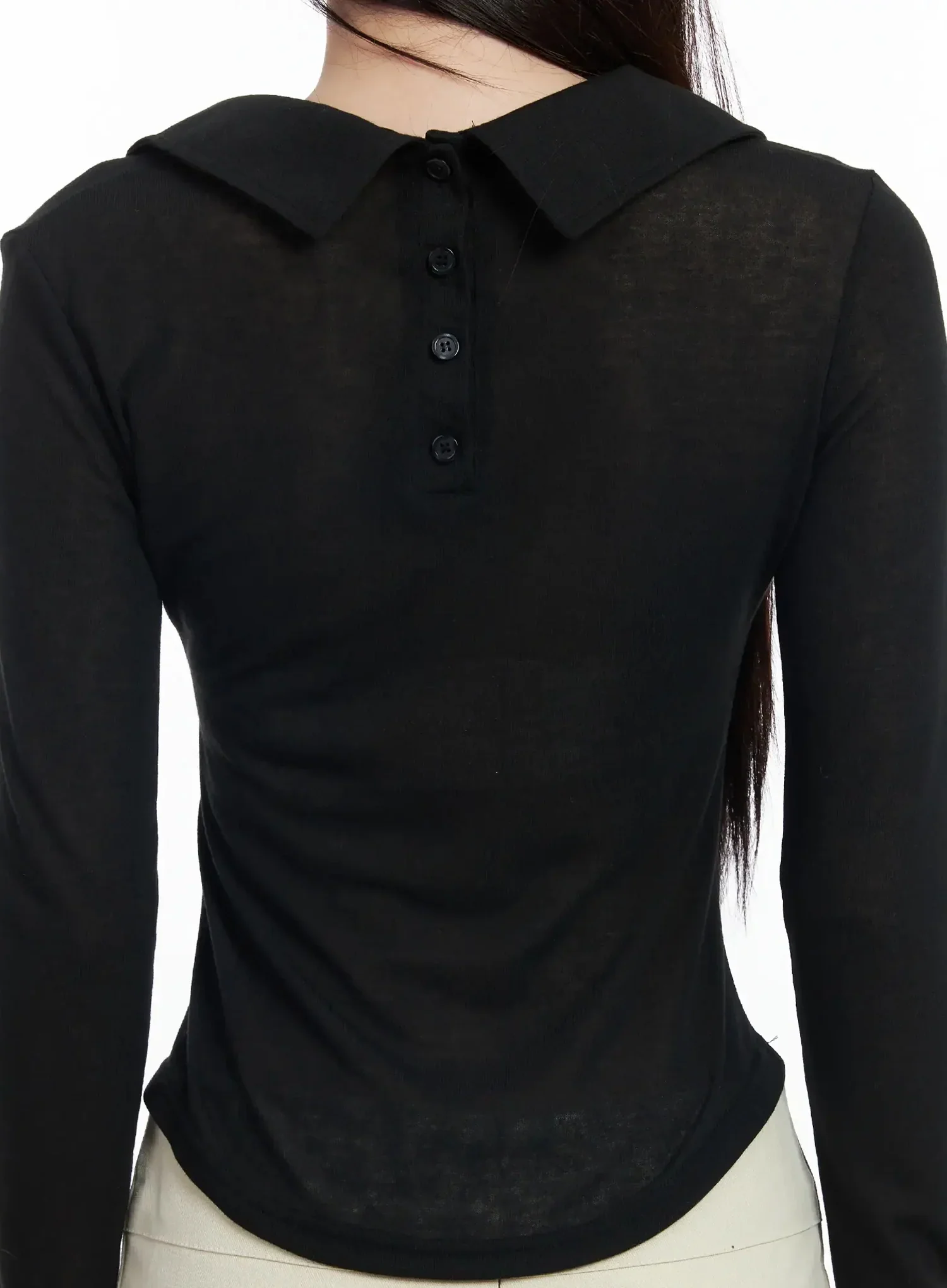 Asymmetric Off-Shoulder Collar Top IM503 - Image 13