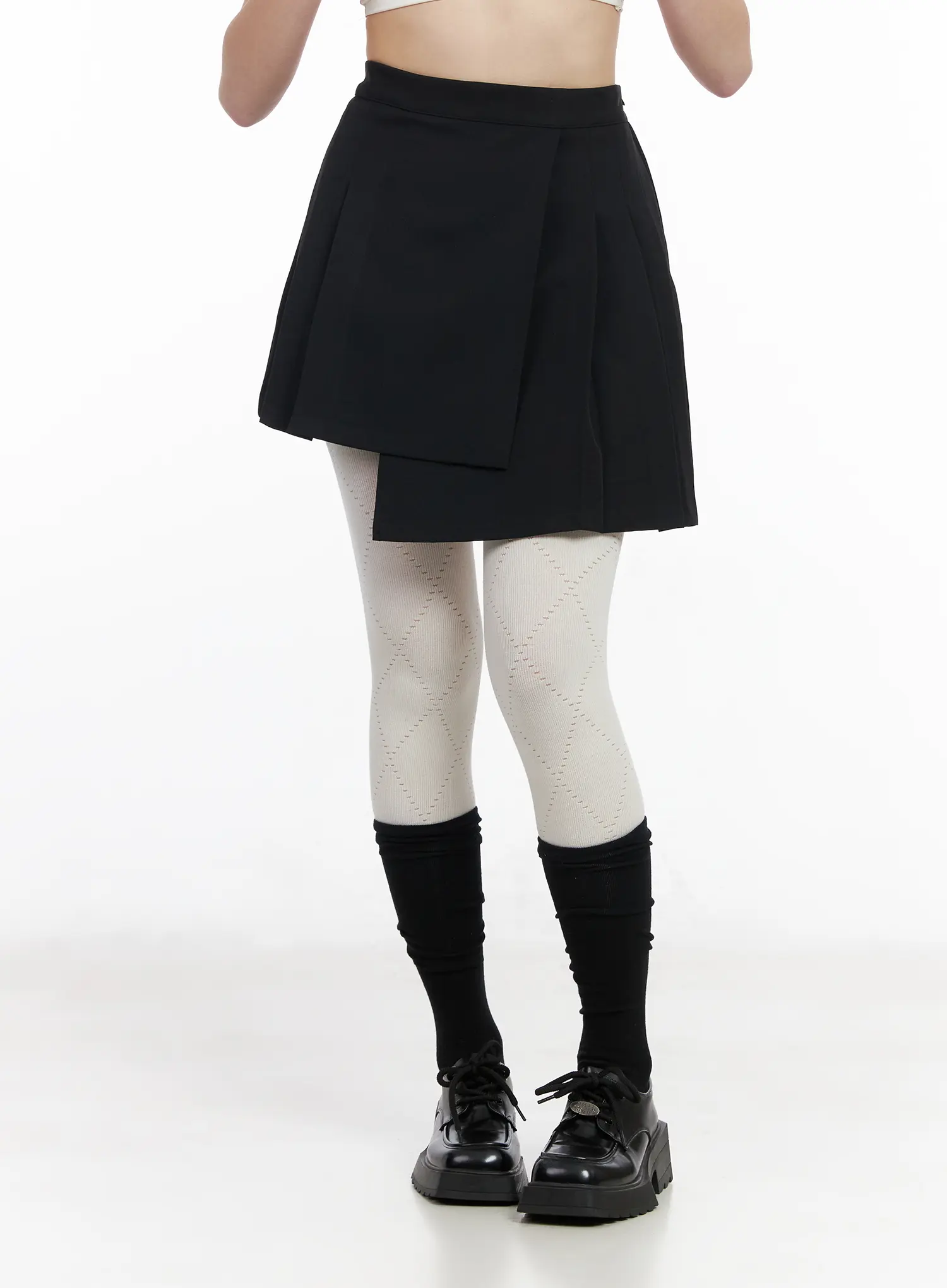 Asymmetric Pleated Mini Skirt CM513 - Image 10