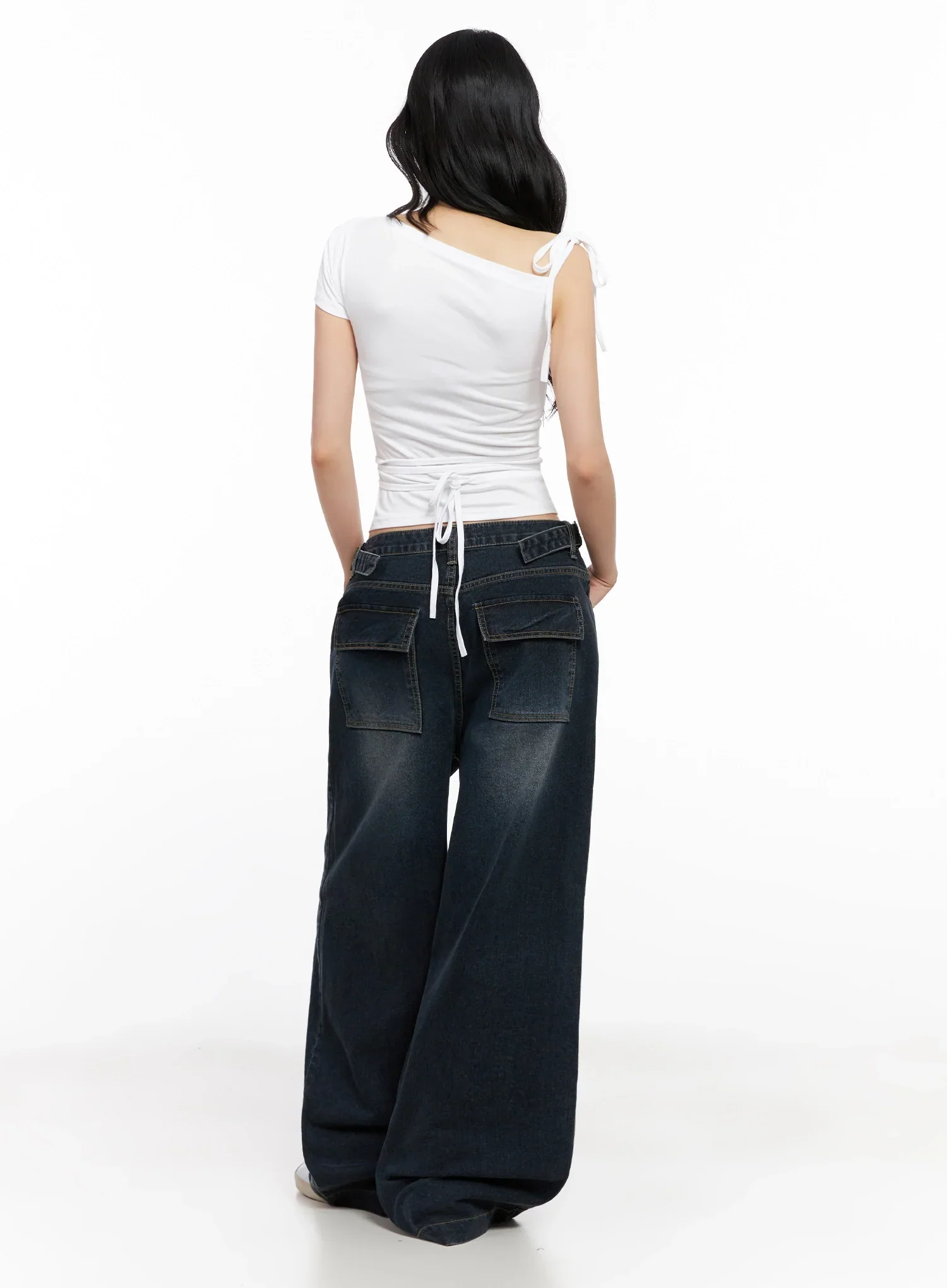 Asymmetric Strap Off-Shoulder Top IG508 - Image 12