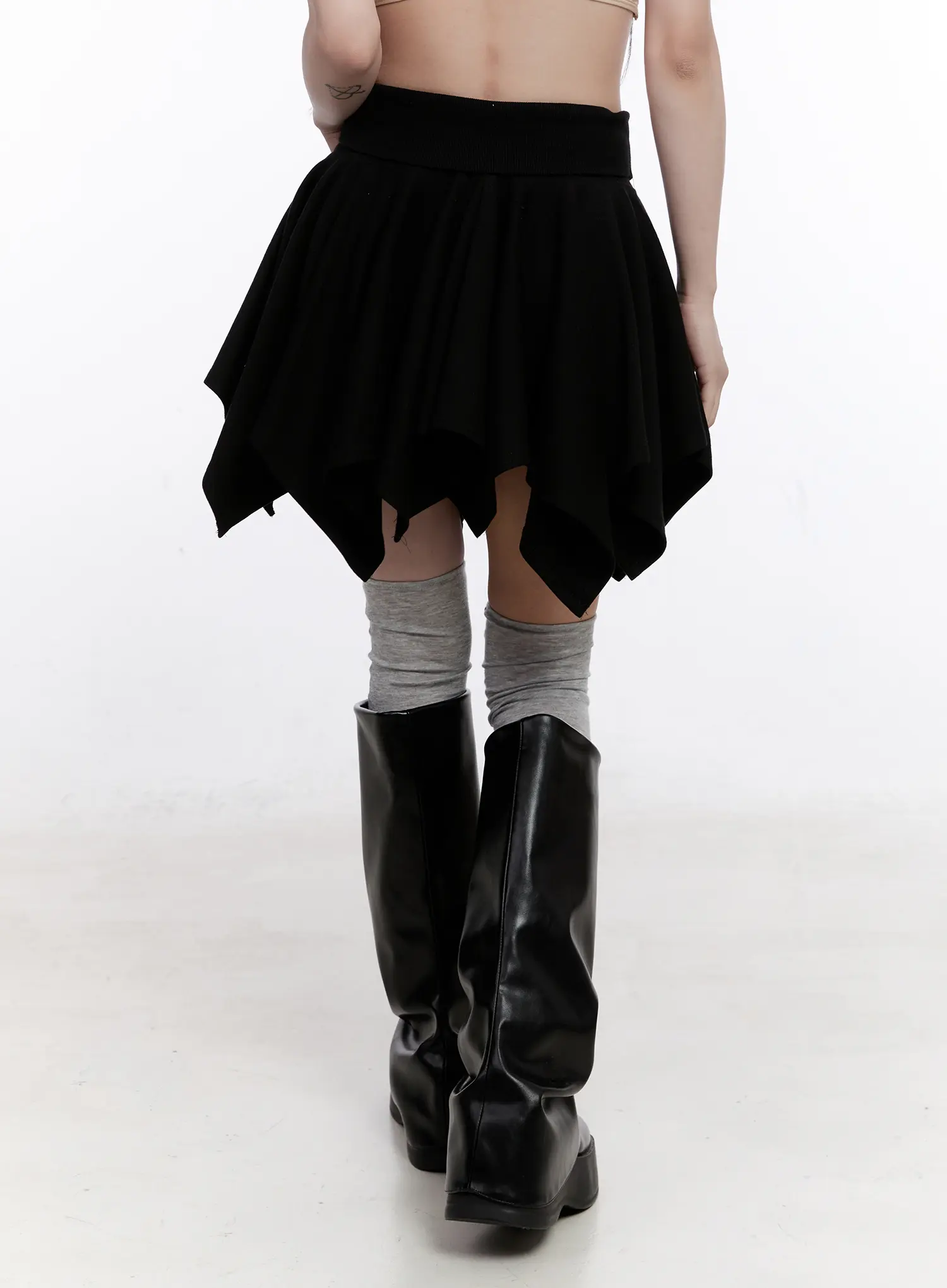 Asymmetrical Layered Mini Shirt CO501 - Image 5