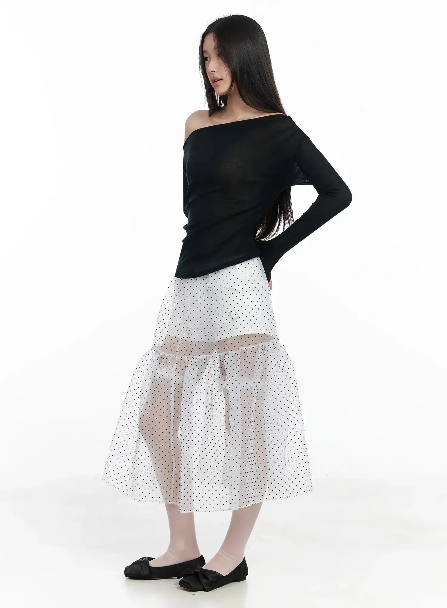 Asymmetrical Off-Shoulder Top IM504 - Image 6