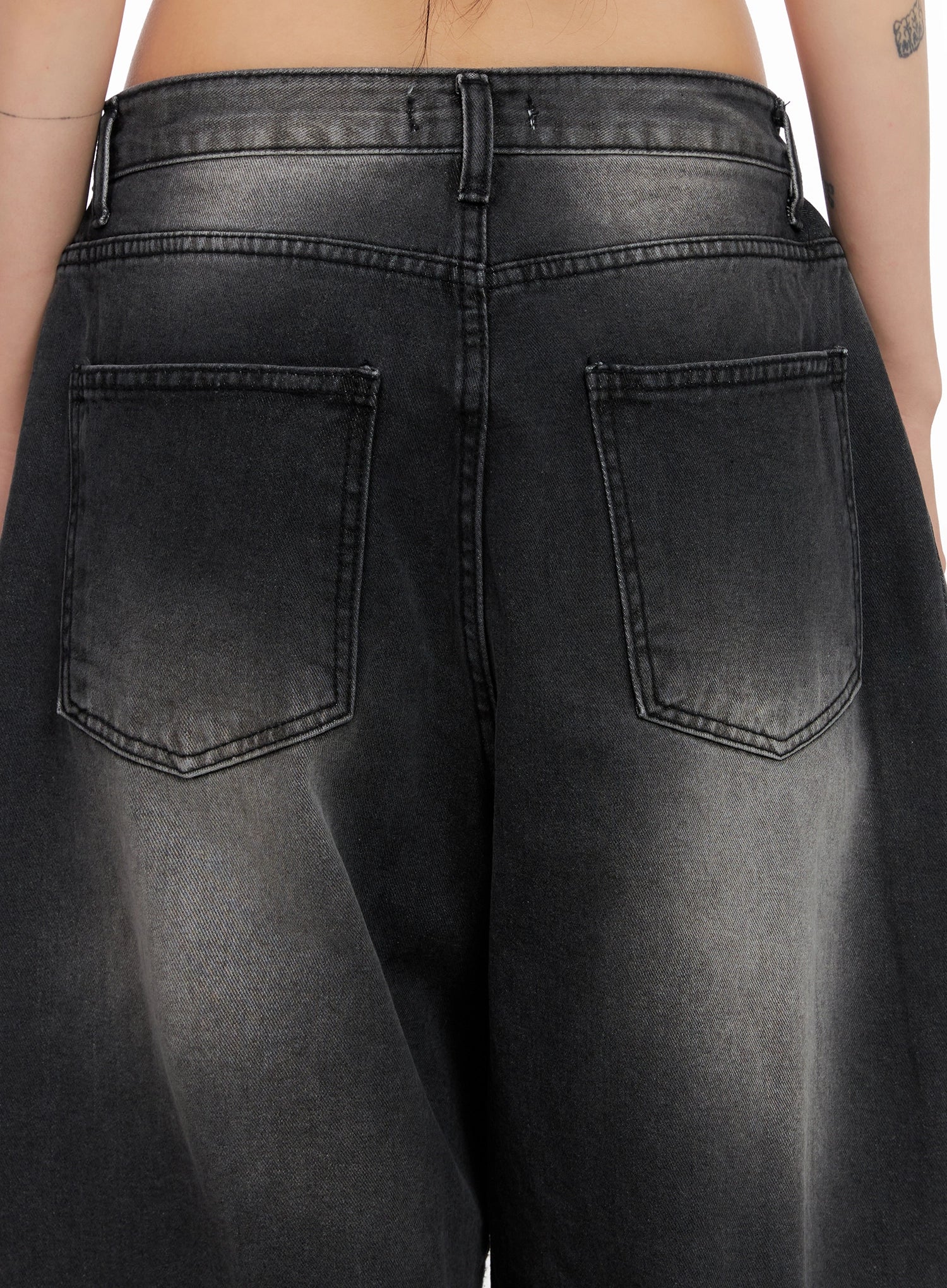 Ayra Dark Washed Baggy Jeans IS508 - Image 14
