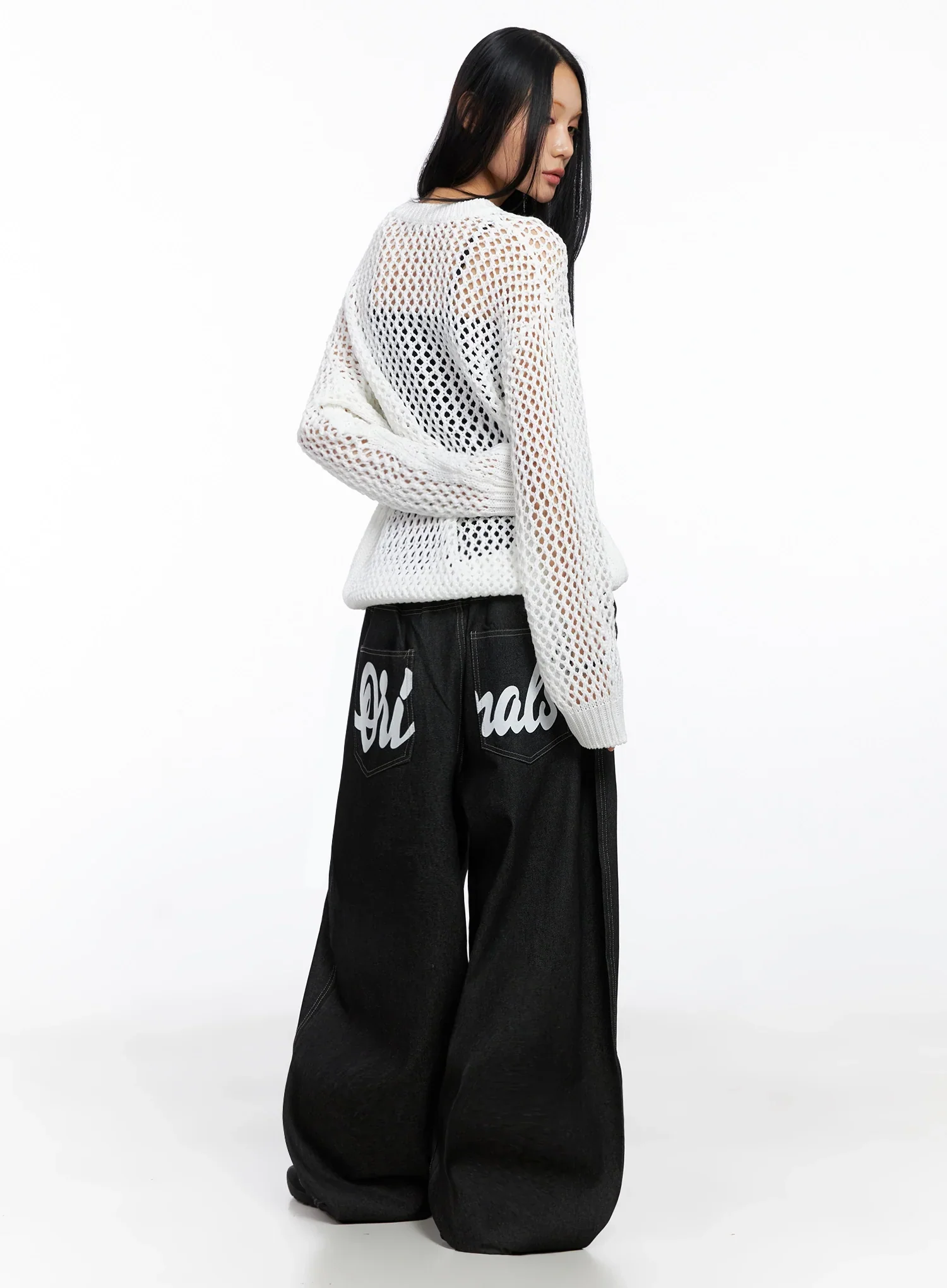 Ayra Graphic Baggy Jeans IO516 - Image 10