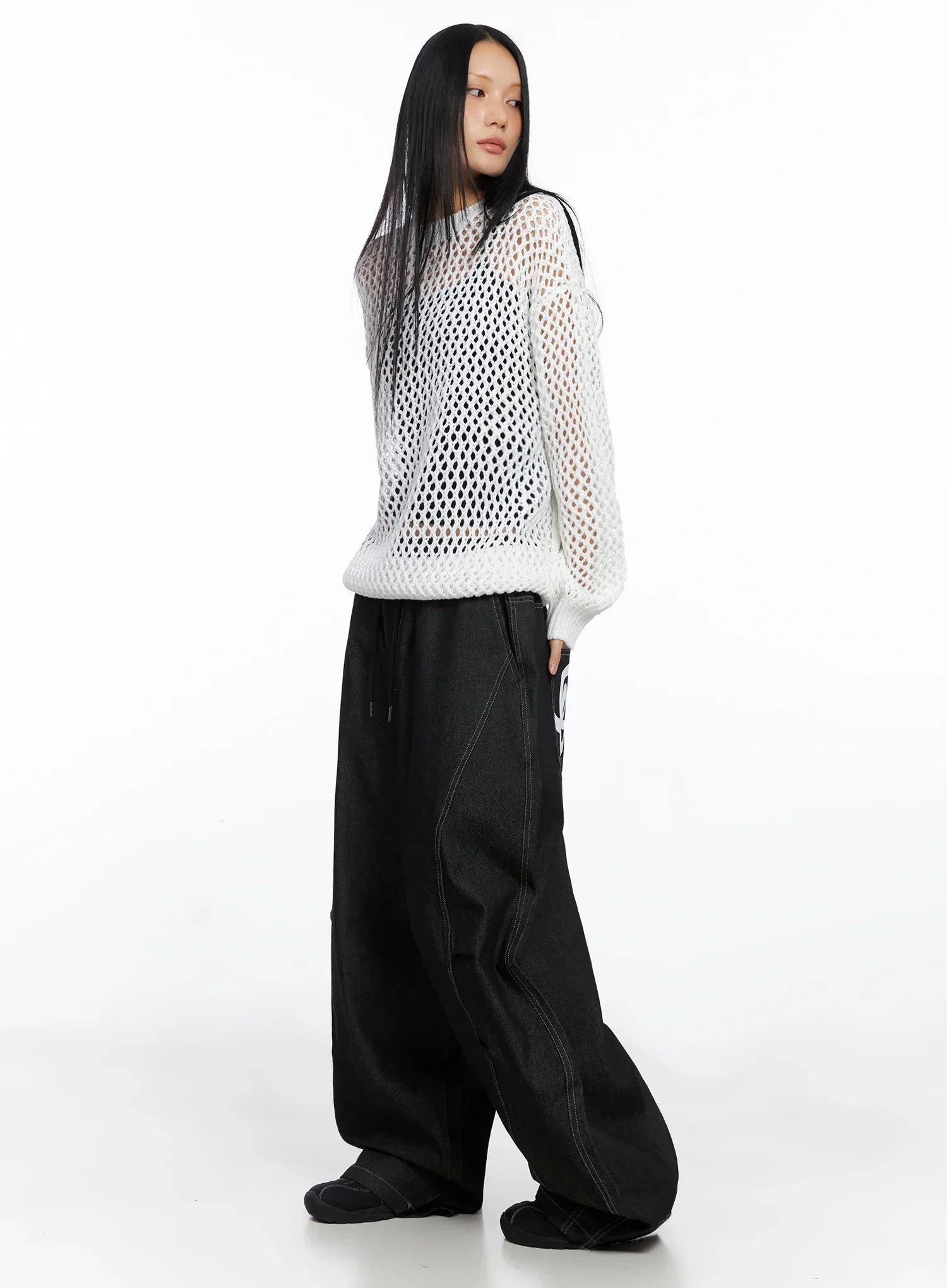 Ayra Graphic Baggy Jeans IO516 - Image 9