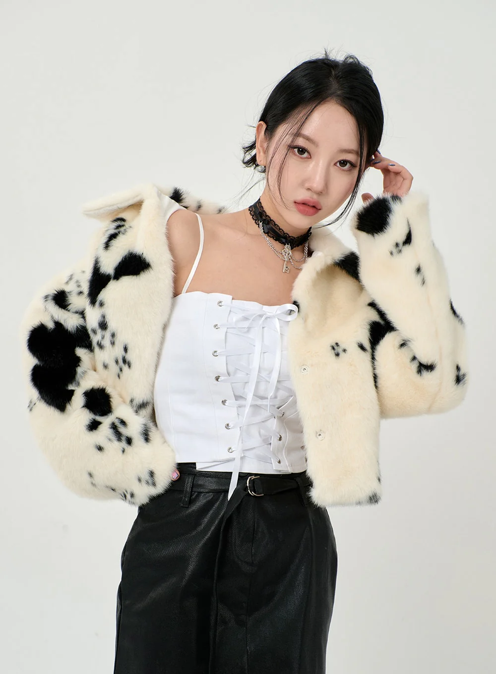 Back Zipper Corset Top BD09 - Image 4