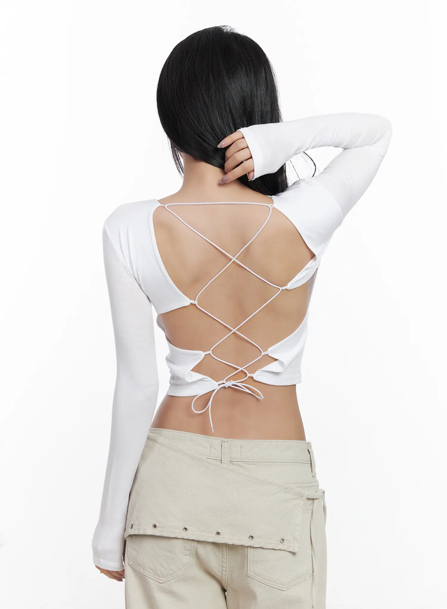 Backless Corset Crop Top CJ530 - Image 11