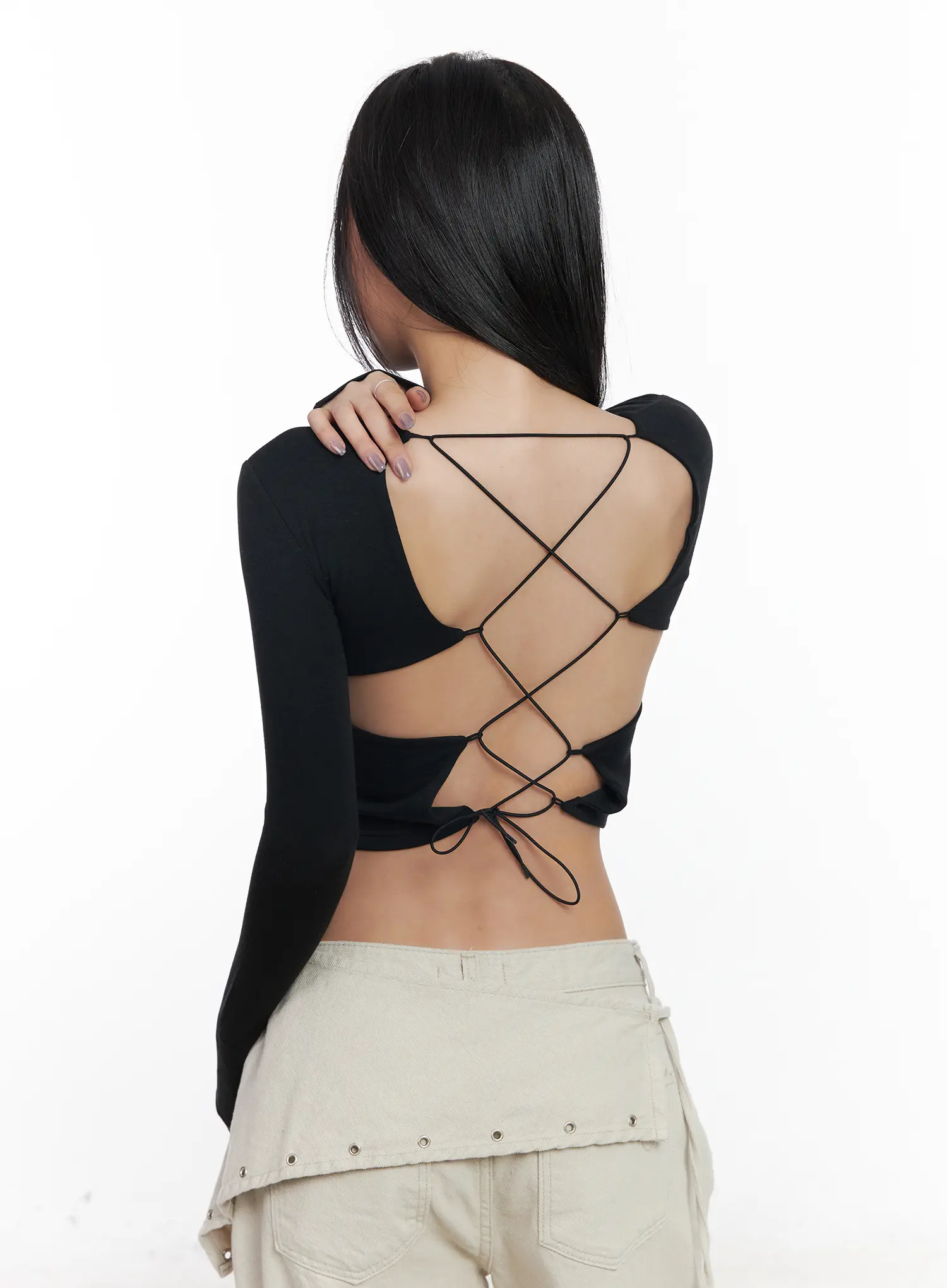 Backless Corset Crop Top CJ530 - Image 13