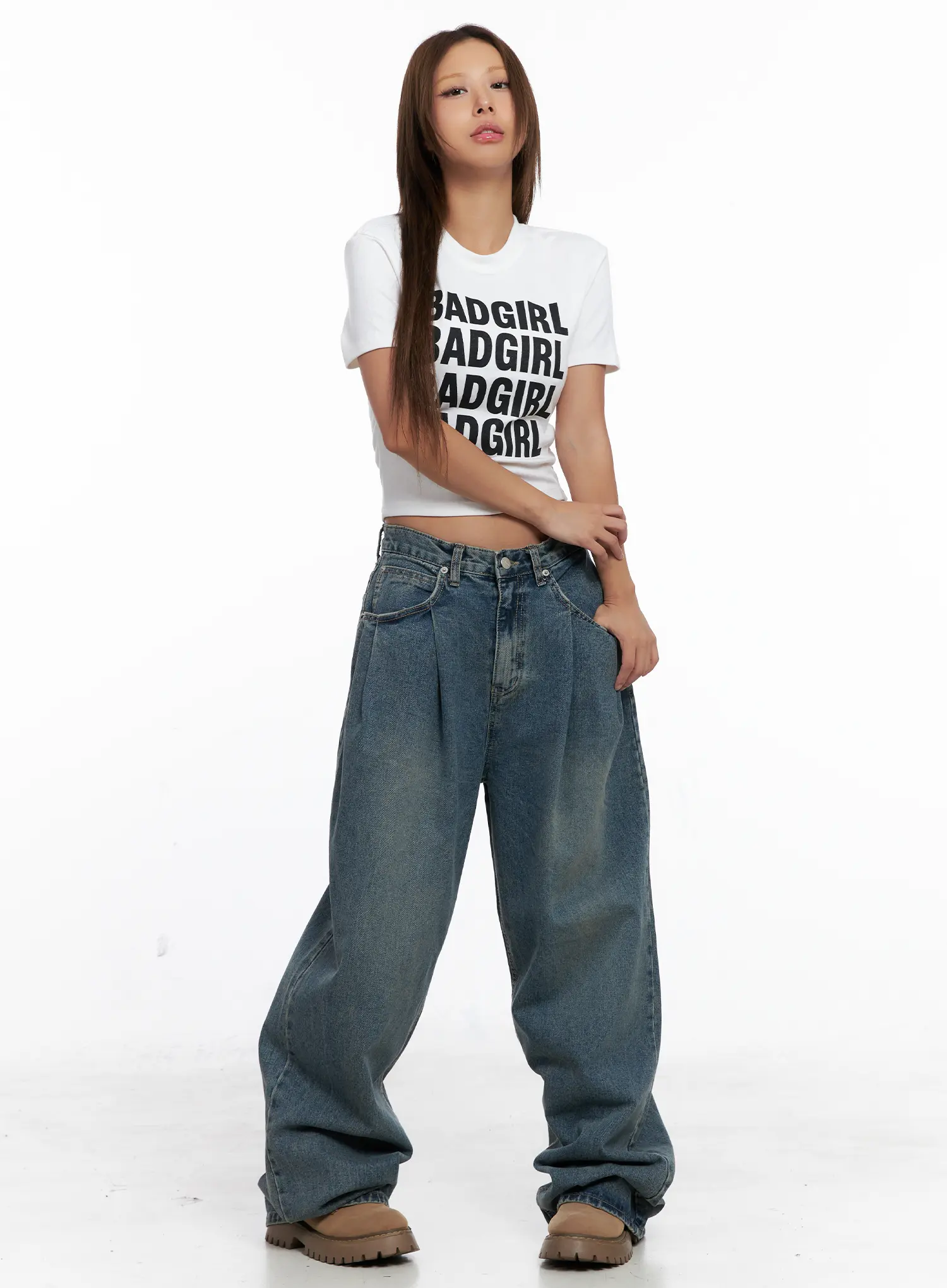 Badgirl Graphic Crop Top Tee CS524 - Image 6