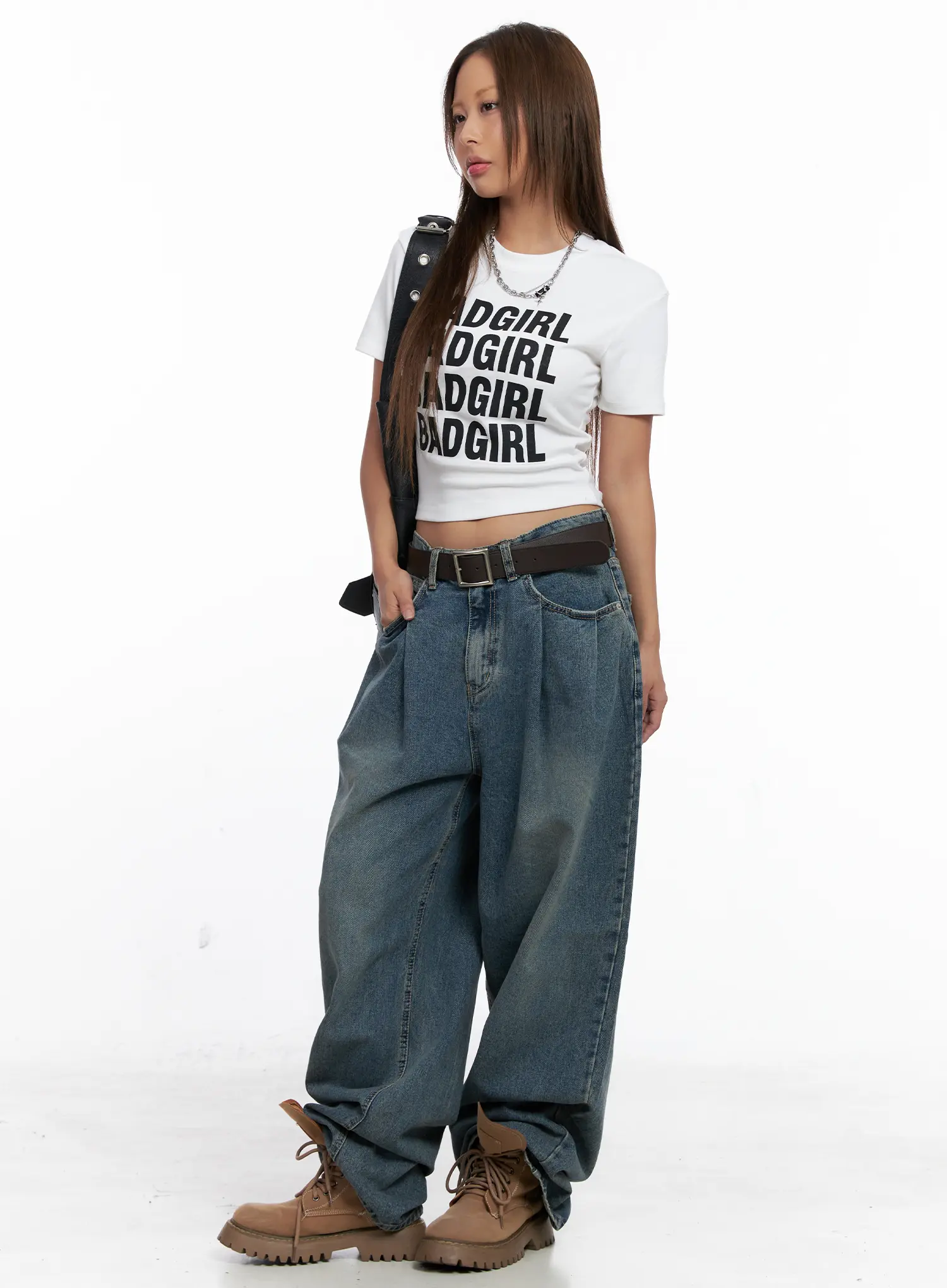 Badgirl Graphic Crop Top Tee CS524 - Image 7