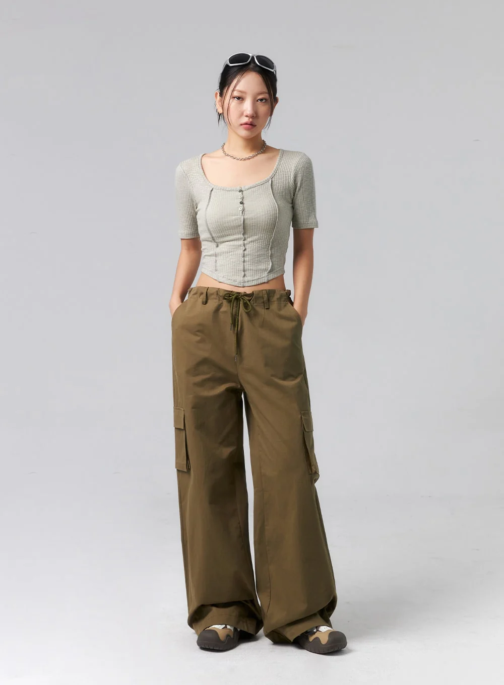 Baggy Cargo Pants CL319 - Image 3