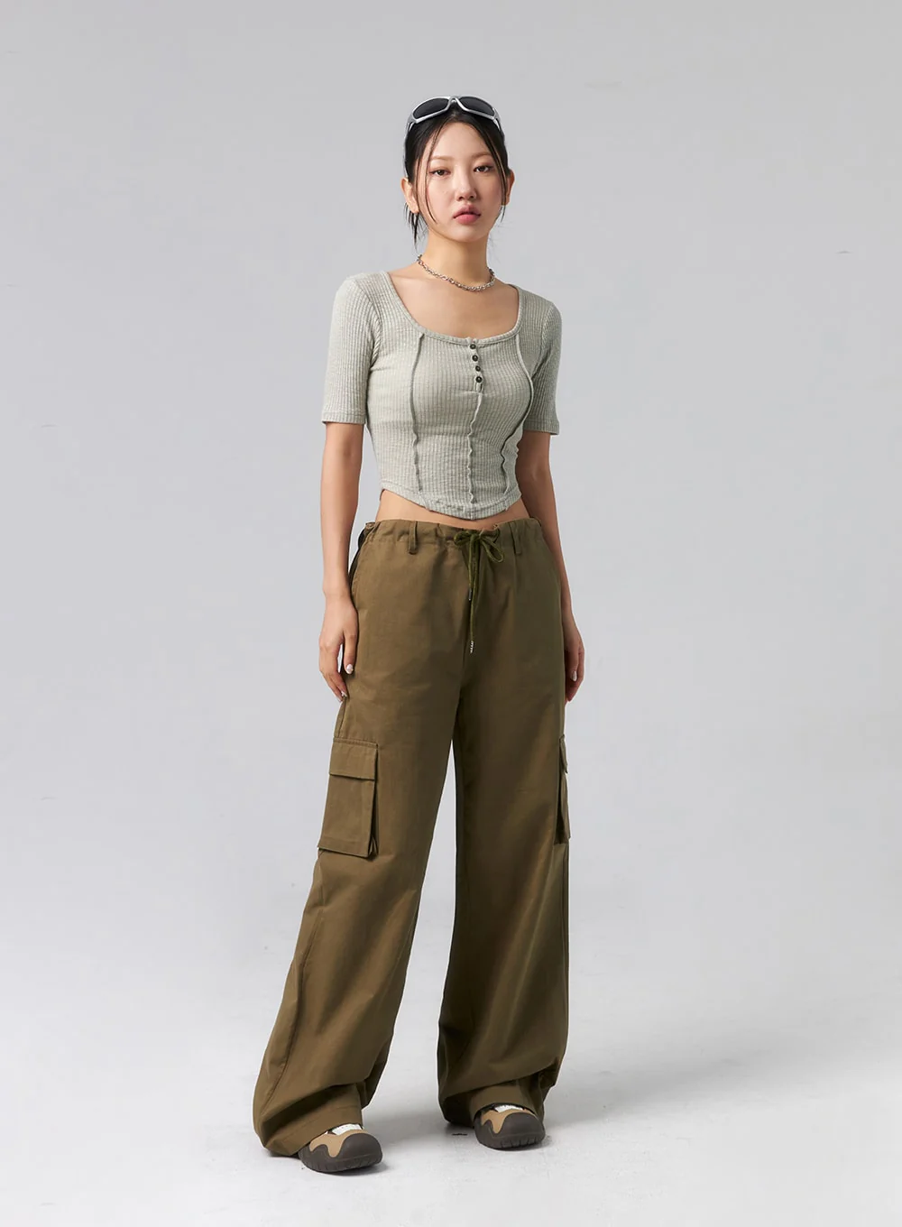Baggy Cargo Pants CL319 - Image 7