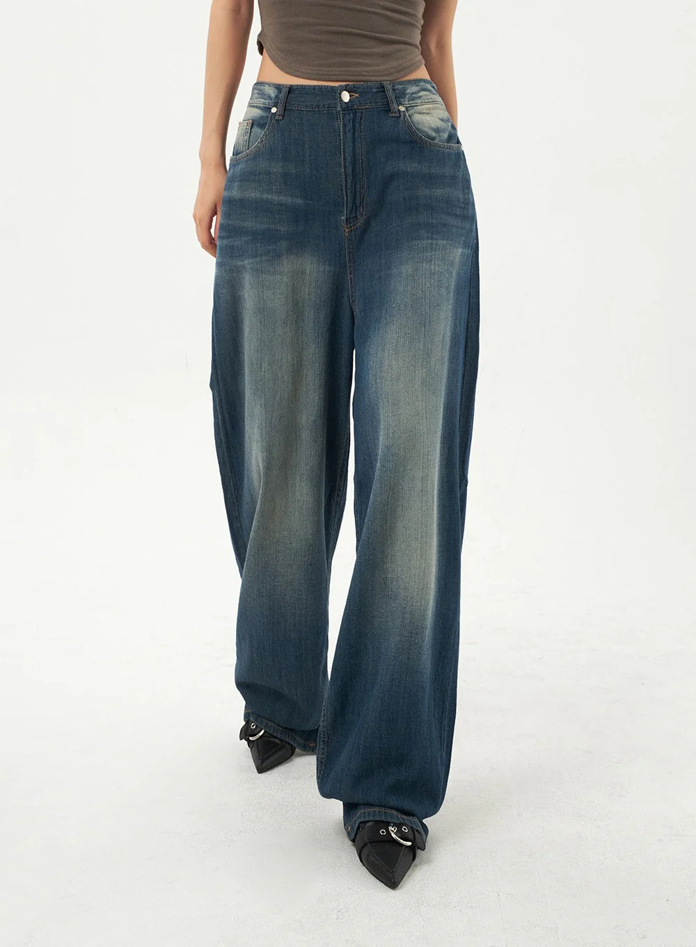 Baggy Low Rise Jeans CA326 - Image 4