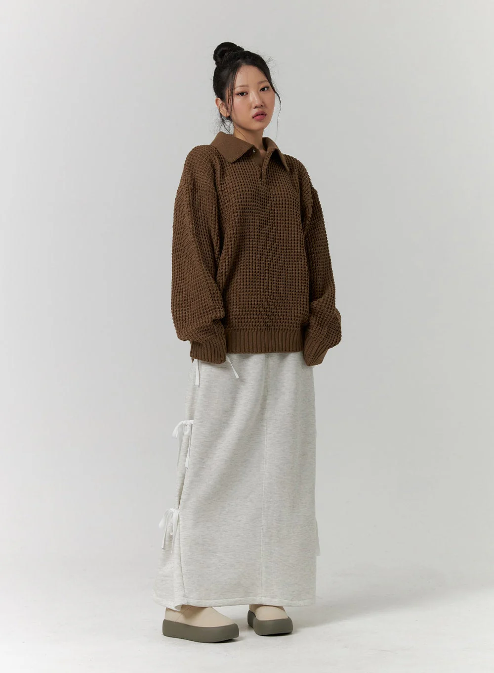 Balletcore Ribbon Side Slit Maxi Skirt CD319 - Image 6