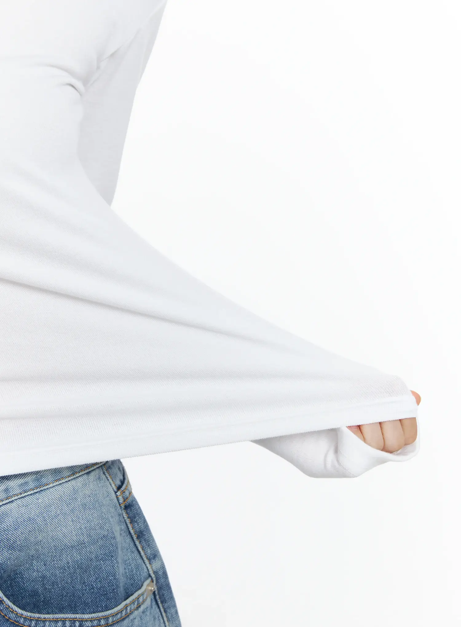 Basic Boat Neck Long Sleeve Top IF520 - Image 7