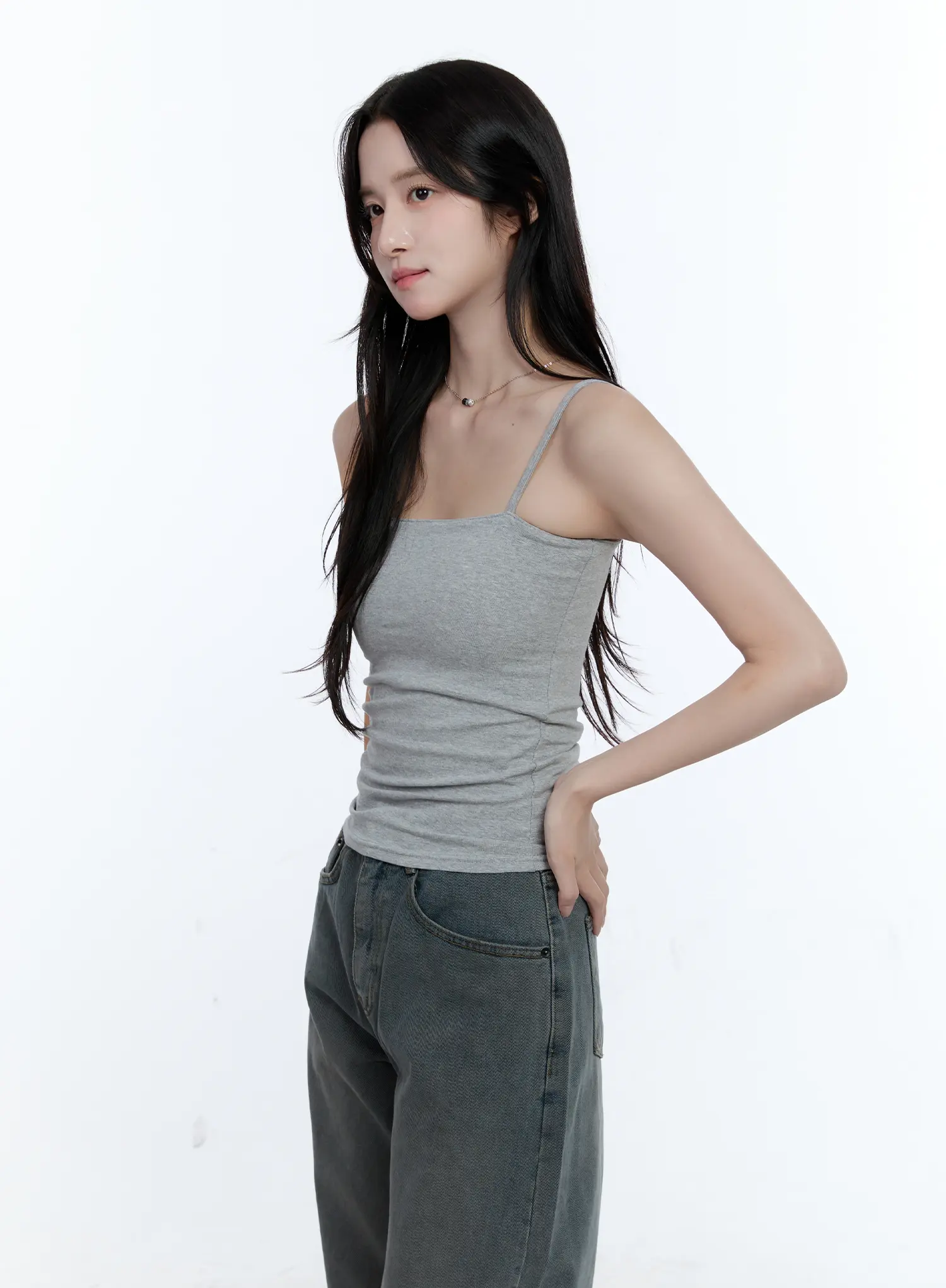 Basic Cotton Blend Stretch Cami CG512 - Image 6